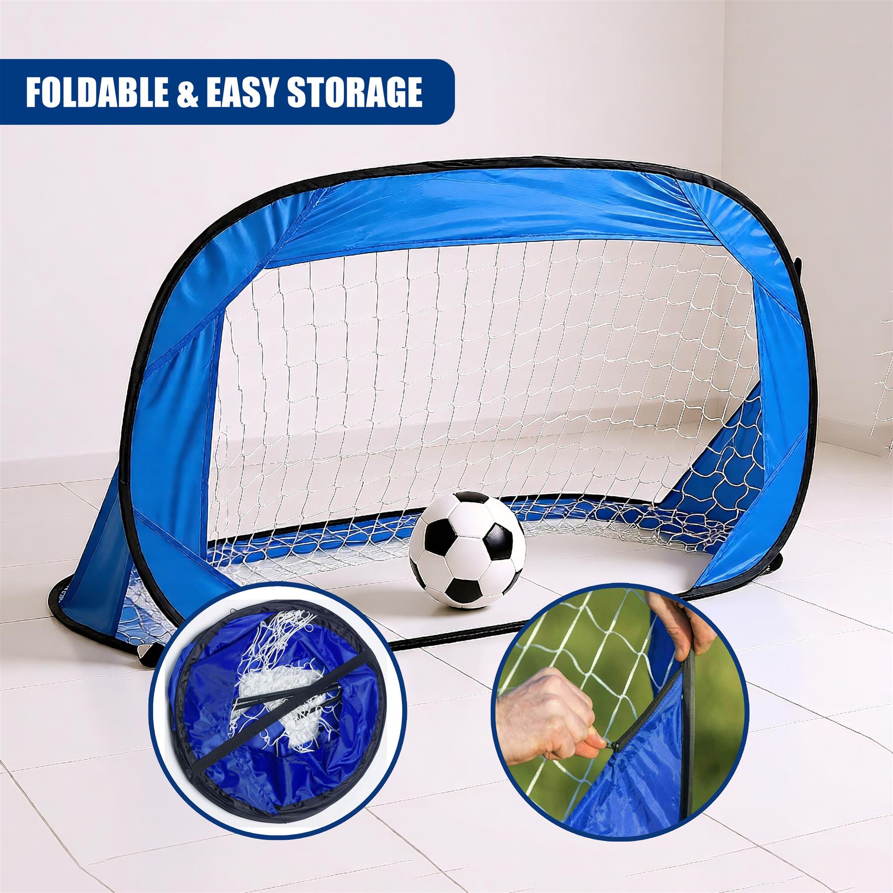 Pop Up Football Goal Indoor/Outdoor Soccer Goal