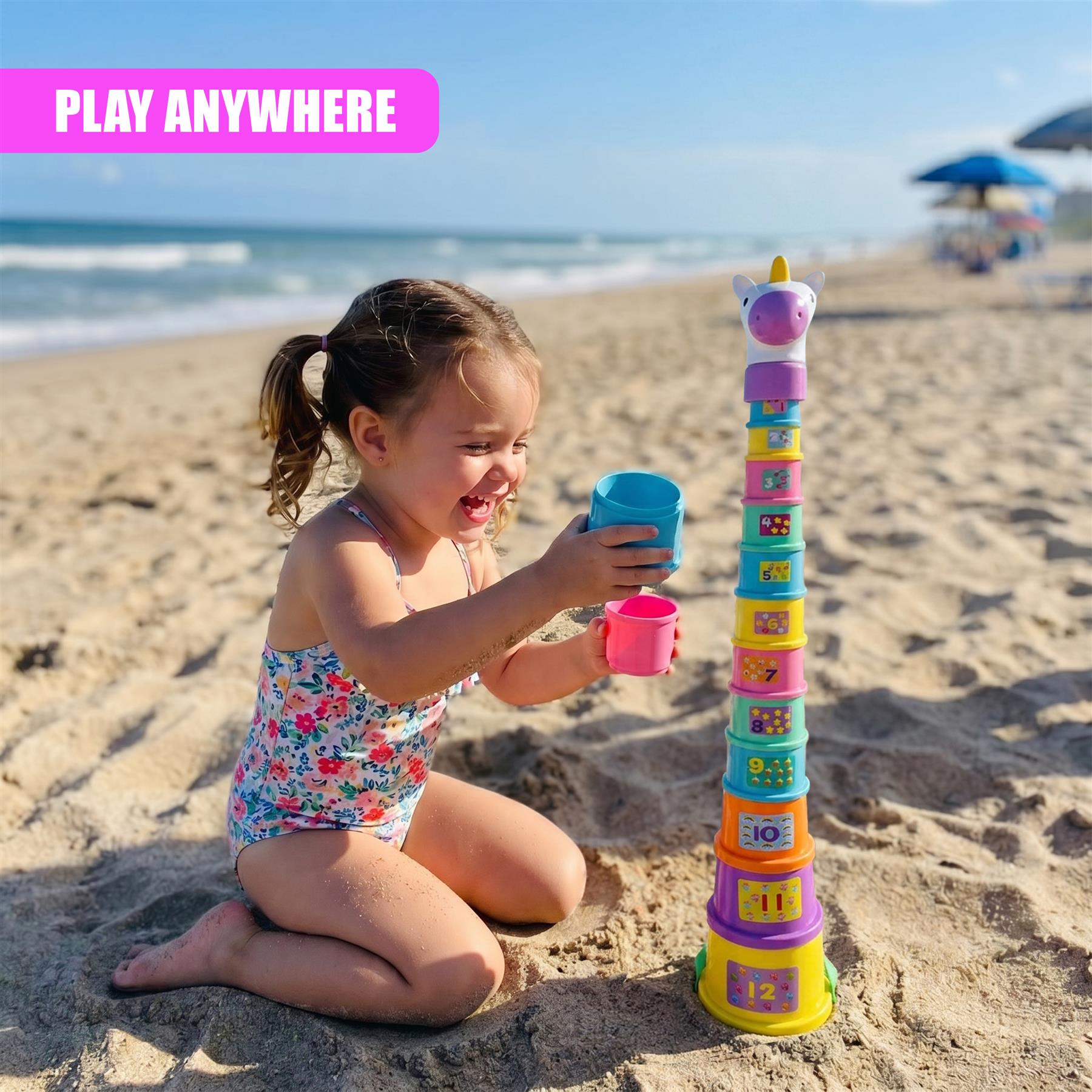 Poppy The Unicorn Stacking Cups