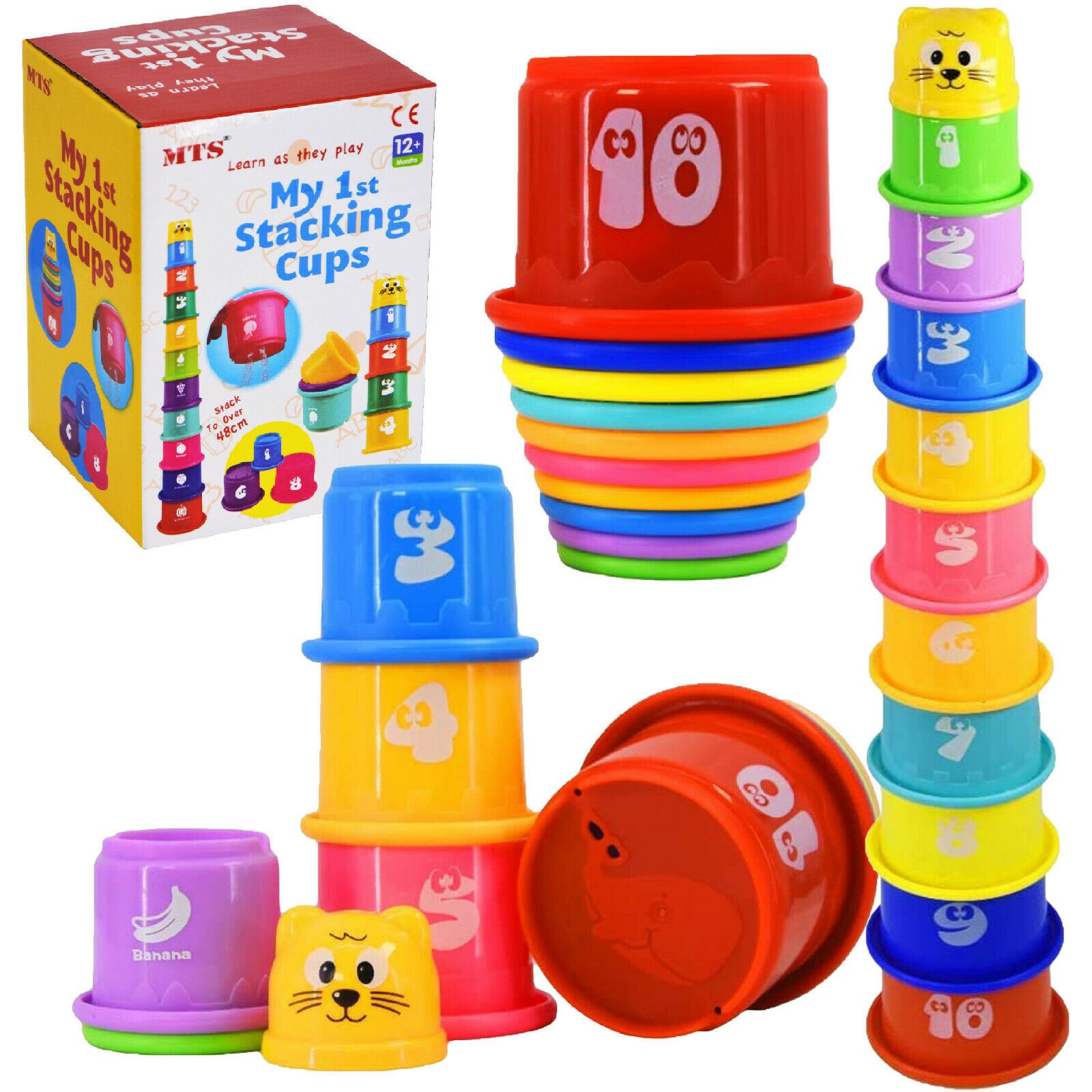 11-Piece Stacking & Nesting Bath Toy Set