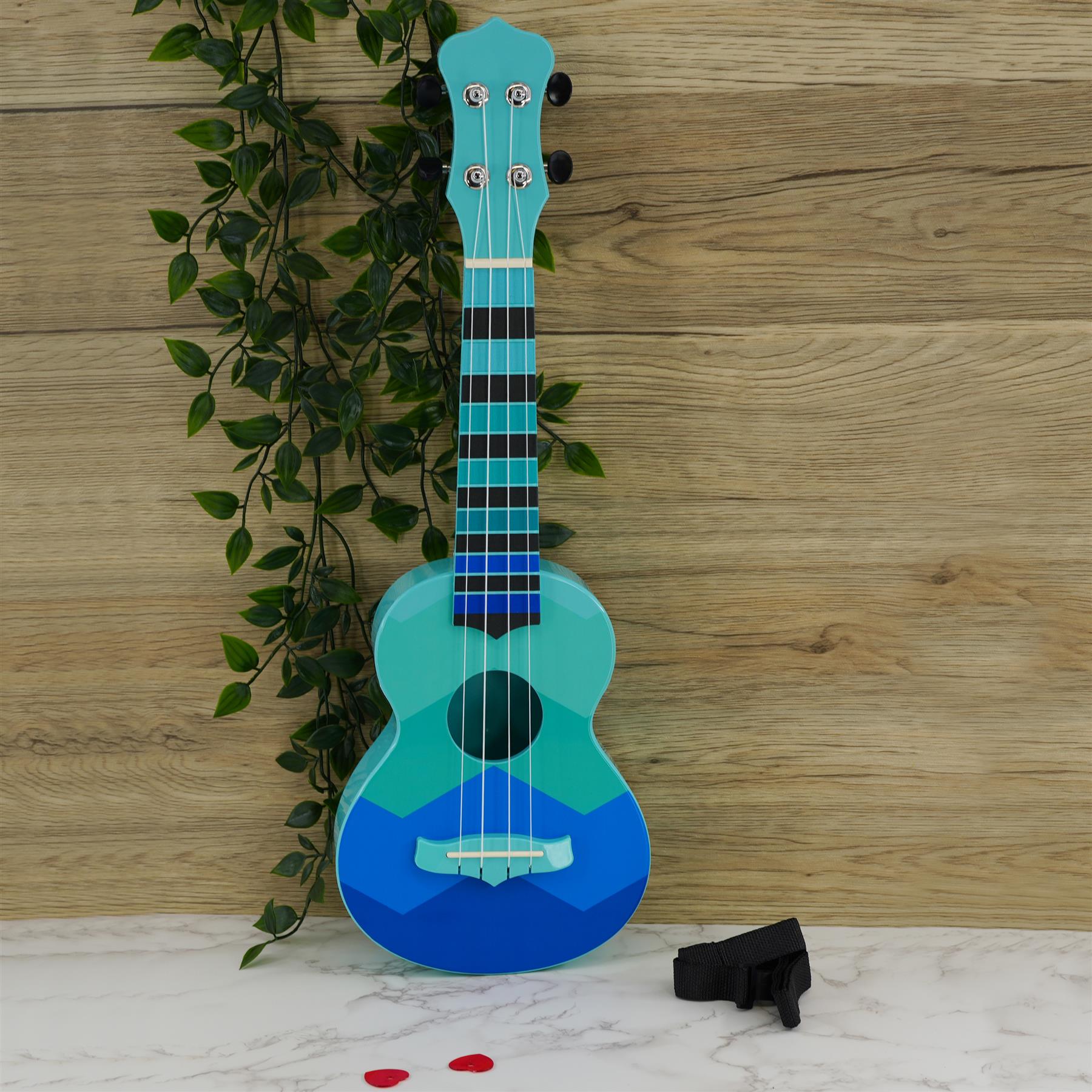 The Magic Toy Shop Ukulele 4 Strings Blue Musical Instrument