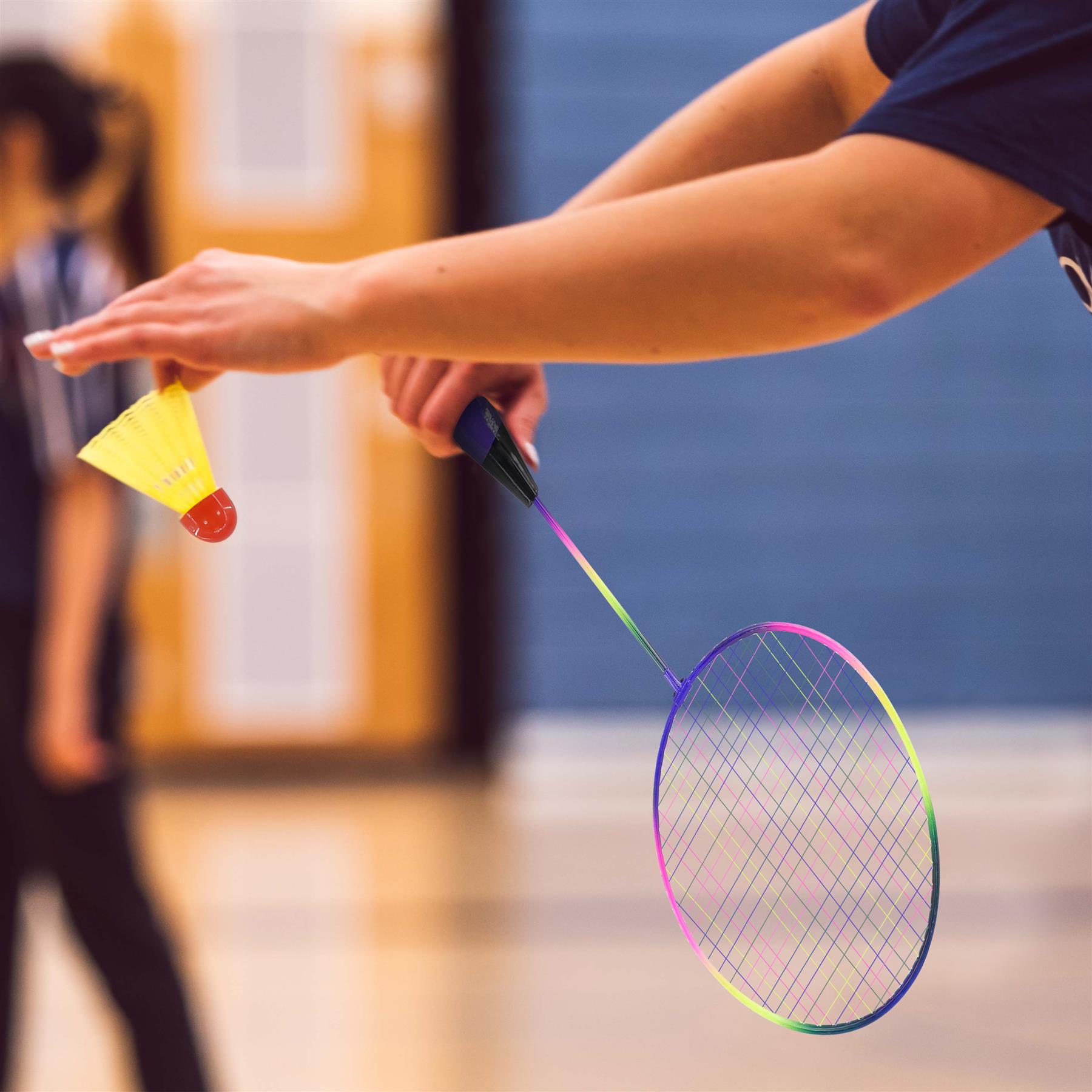 3 Piece  Multicoloured Badminton Racquet Set by Geezy - The Magic Toy Shop