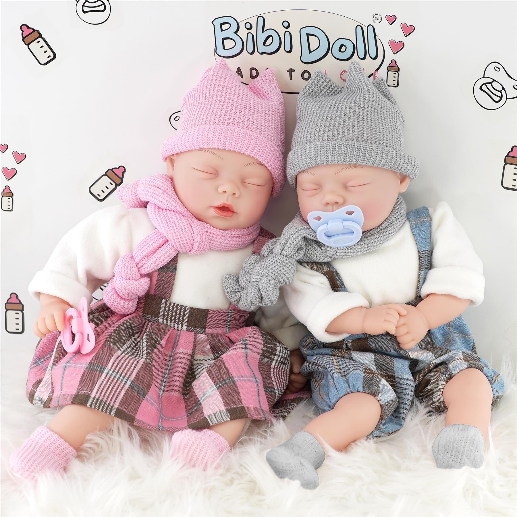 BiBi Baby Doll - Blue Tartan (45 cm / 18") by BiBi Doll - The Magic Toy Shop