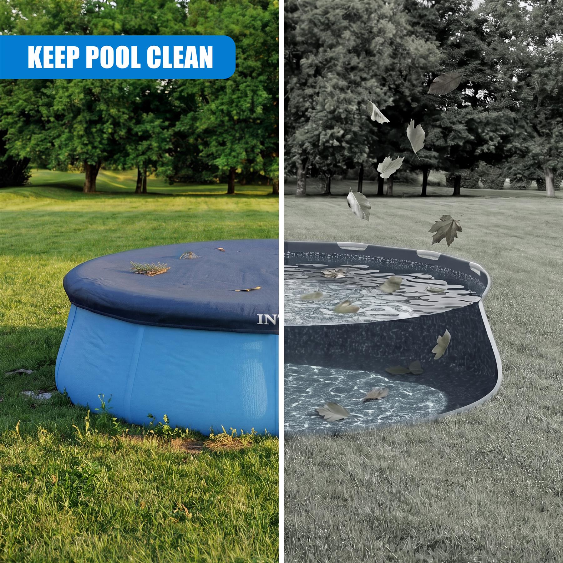 INTEX Round Pool Cover 8ft / 244cm
