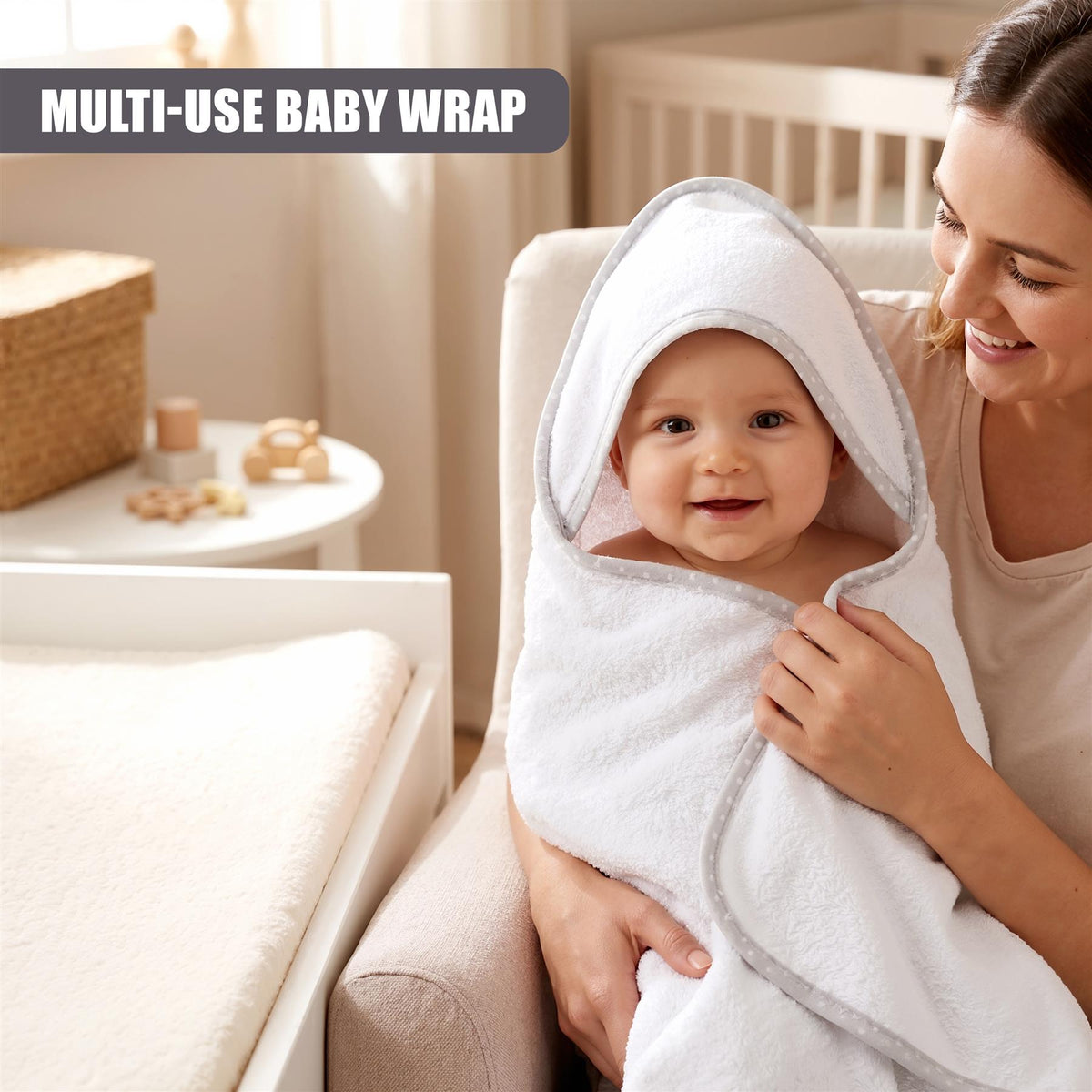 Pack of 2 Hooded Baby Bath Towels