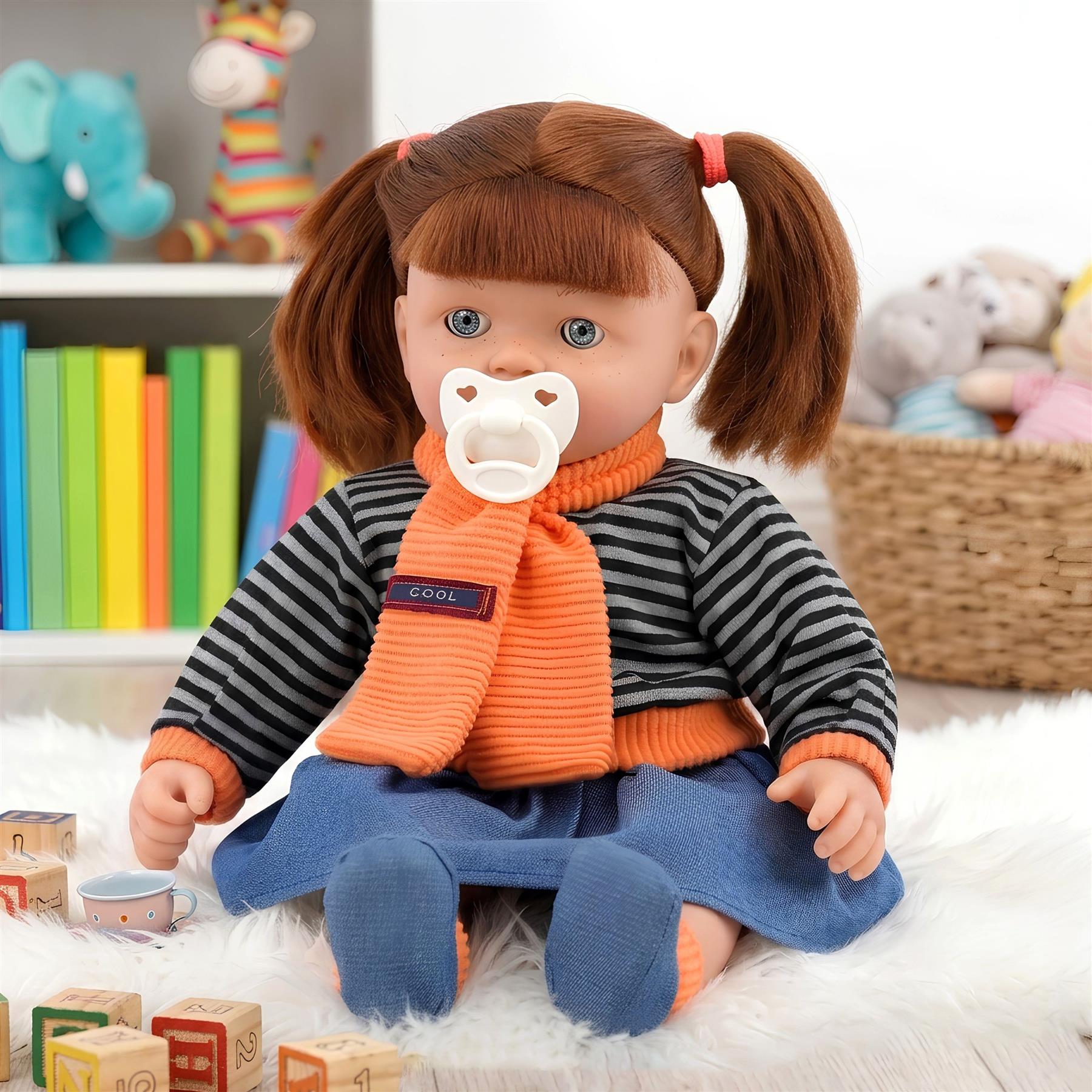 BiBi Sleeping Ginger Girl Doll (45 cm / 18")