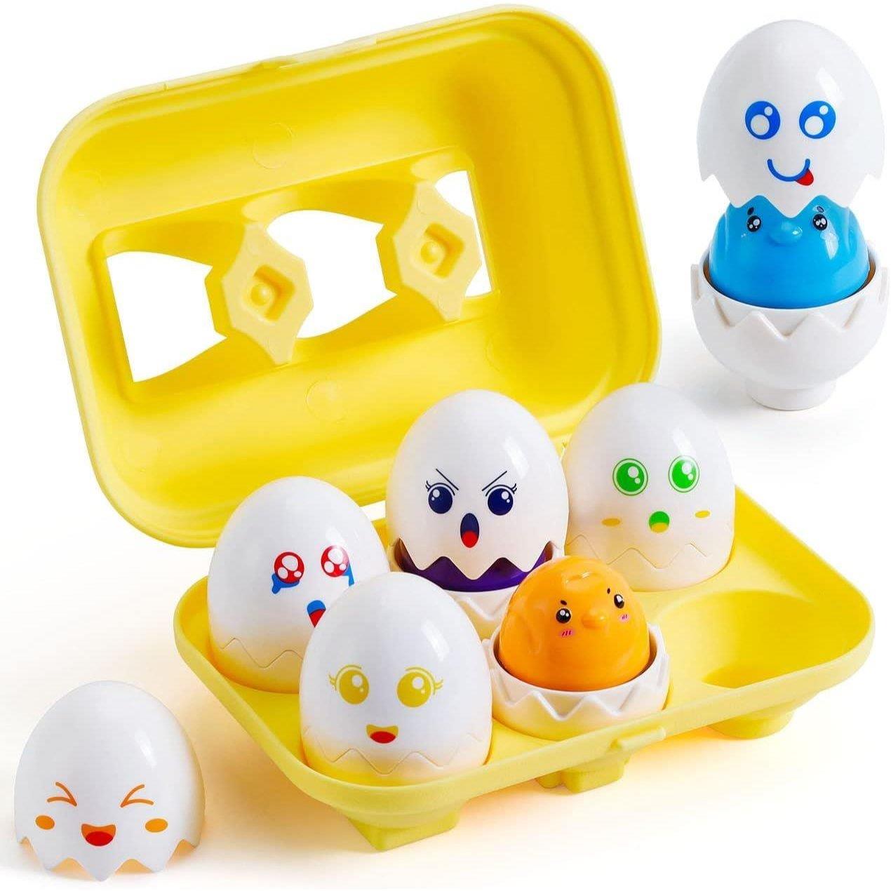 Hide n Squeak Matching Eggs Color & Shape Sorter
