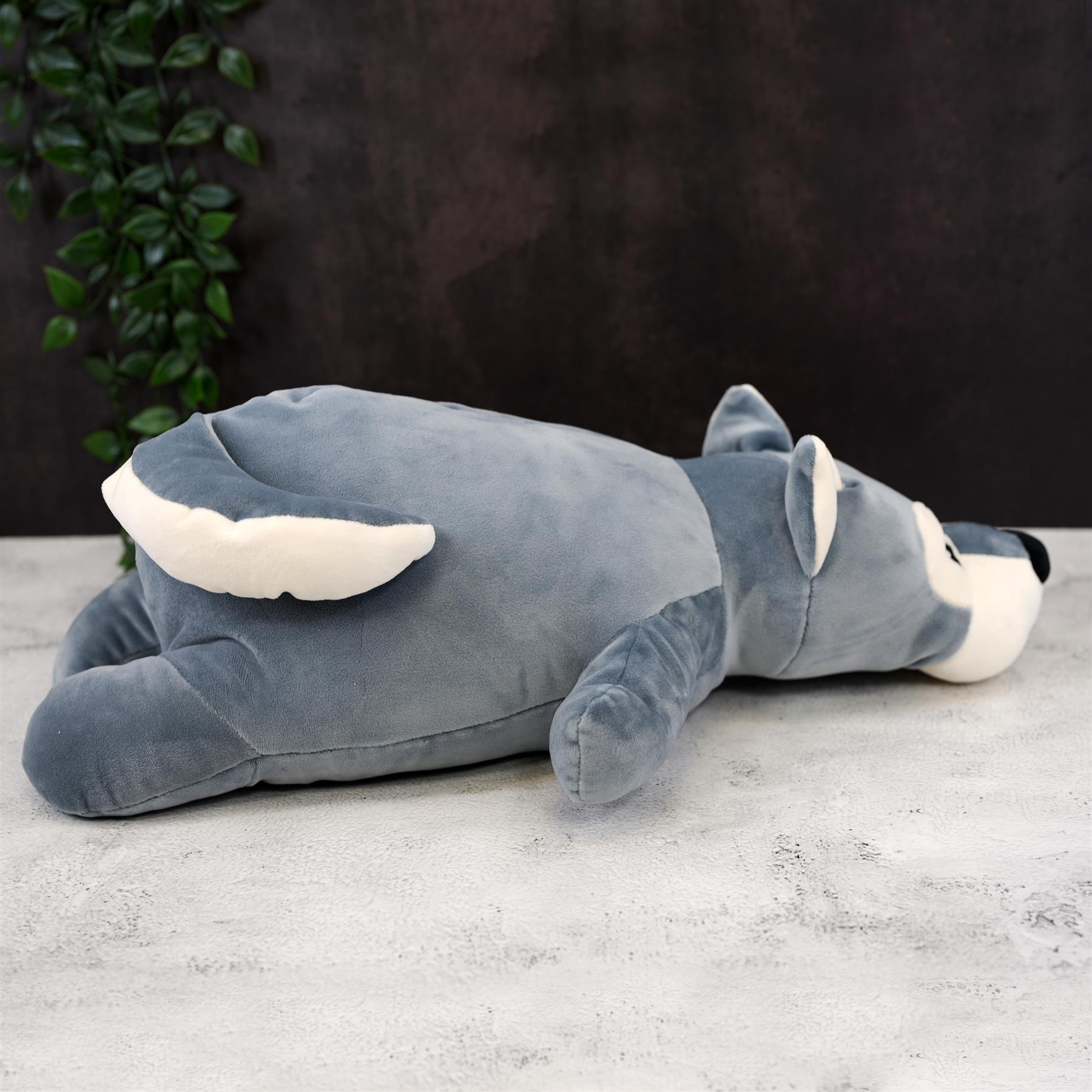 20” Super-Soft Wolf Plush Pillow Toy by The Magic Toy Shop - The Magic Toy Shop