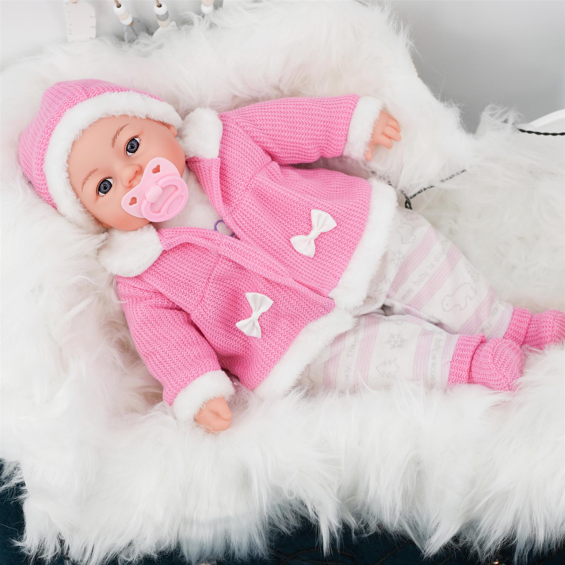 18" Bibi Girl Doll In Pink Coat by BiBi Doll - The Magic Toy Shop