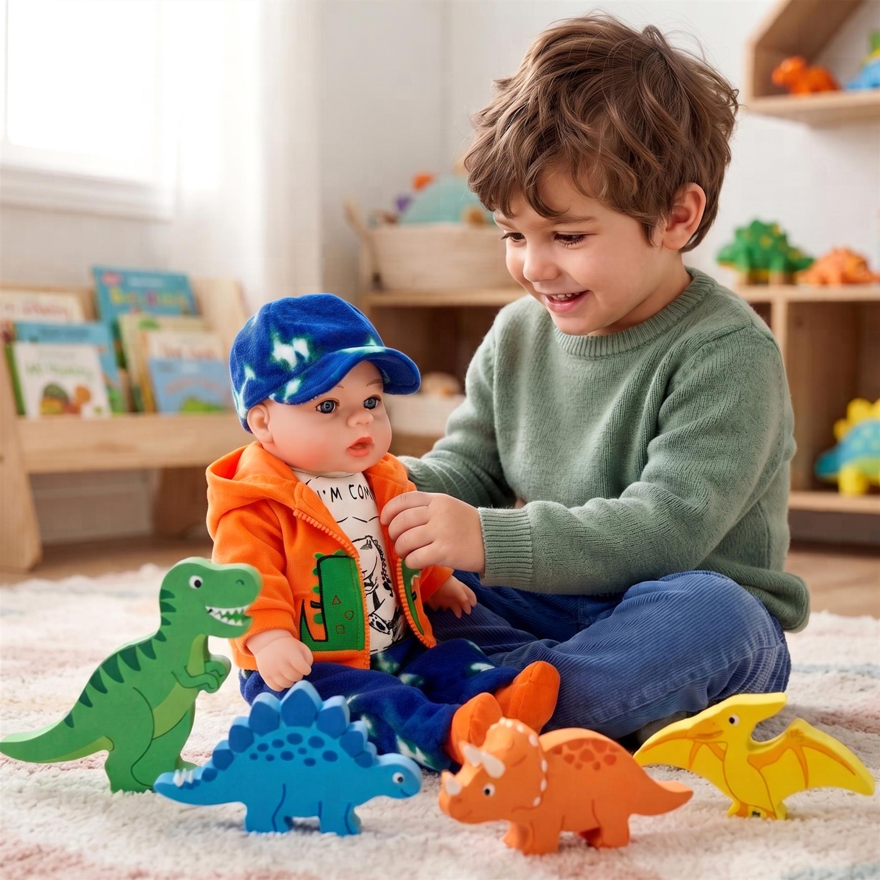 BiBi Baby Doll "#3 Dinoboy" (45 cm / 18")