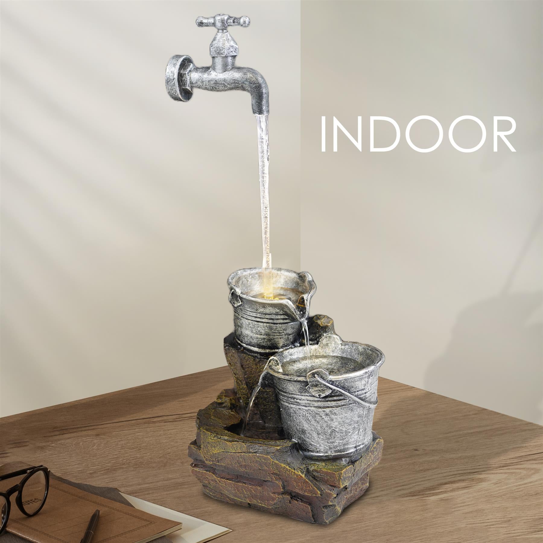 Water Bucket Fountain Indoor - The Magic Toy Shop