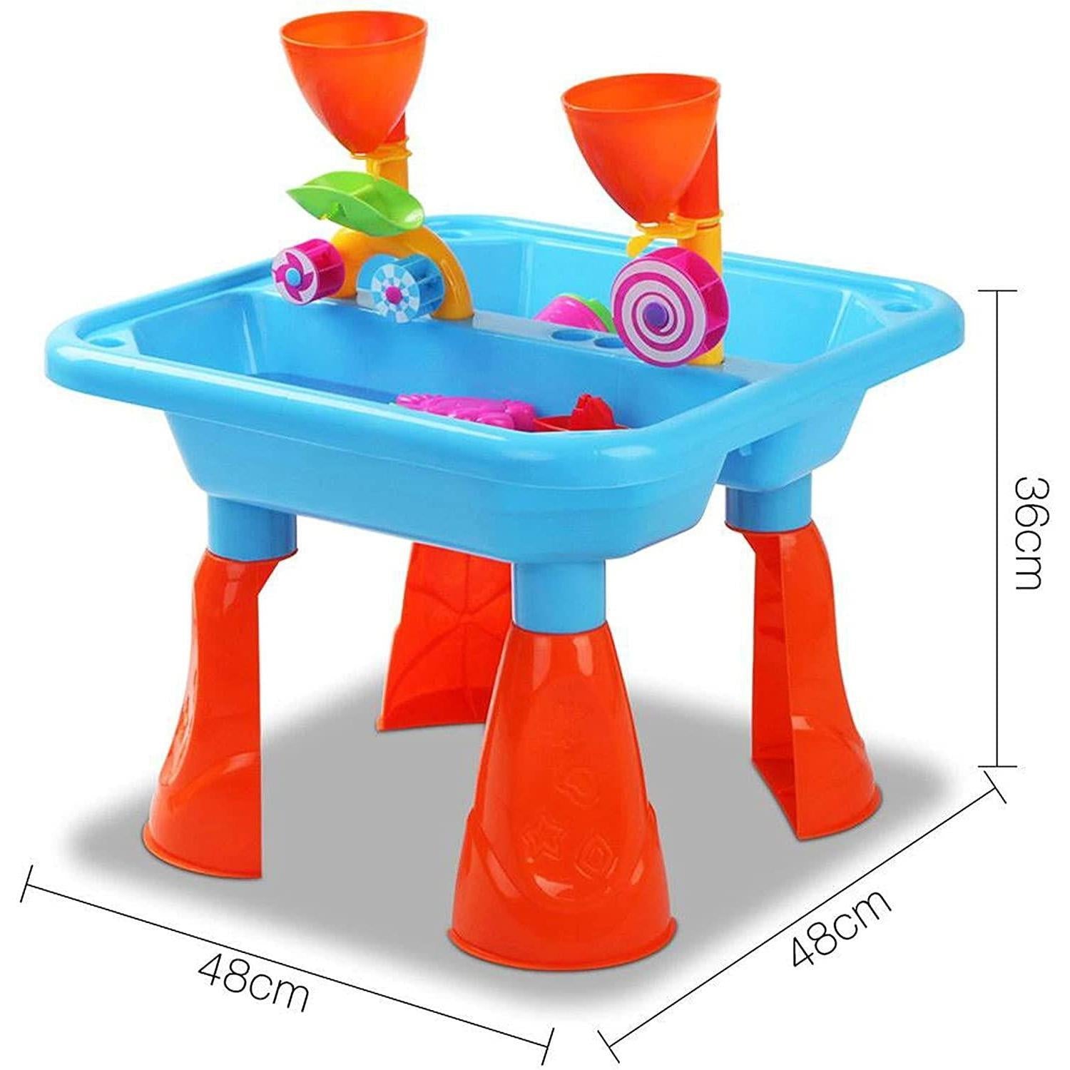 The Magic Toy Shop Blue Sand and Water Table Garden Sandpit Play Set