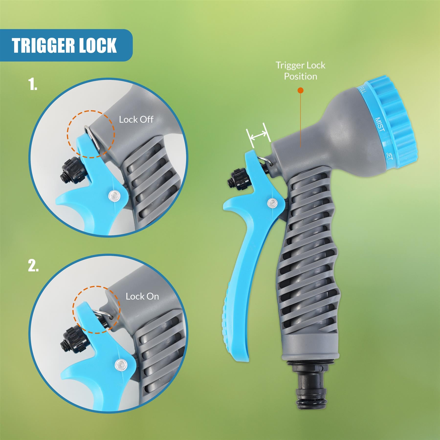 Garden Hose Reel Set - 5 Pcs