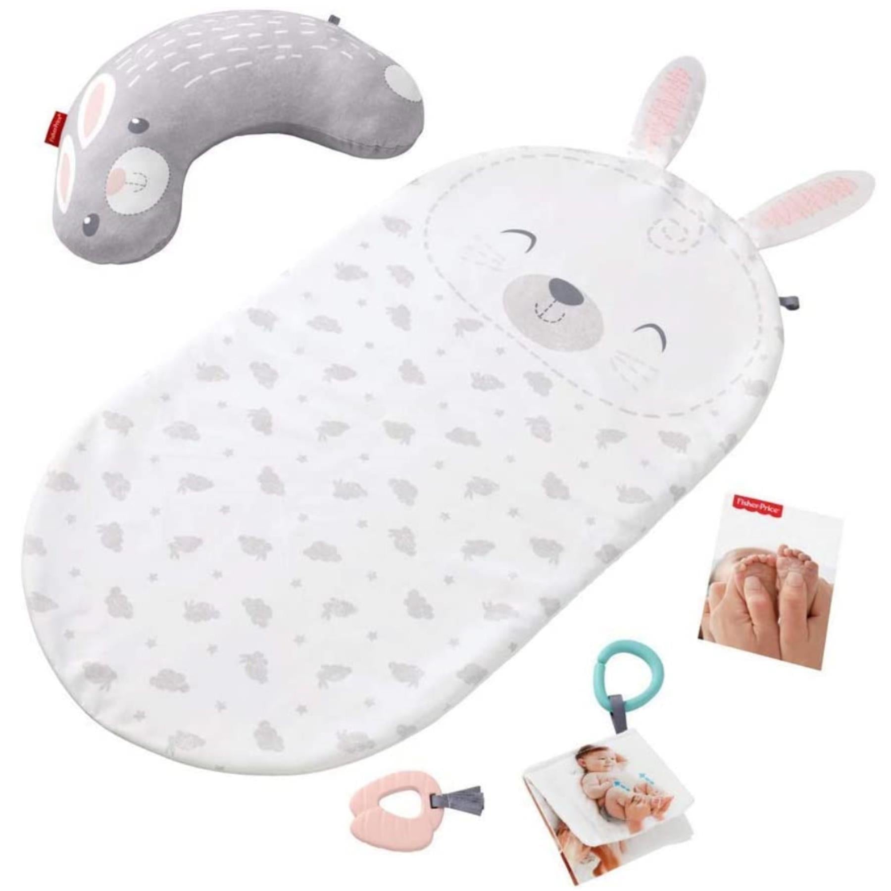 Fisher Price Baby Bunny Massage Set with Changing Mat and Wedge Pillow by Fisher Price - The Magic Toy Shop