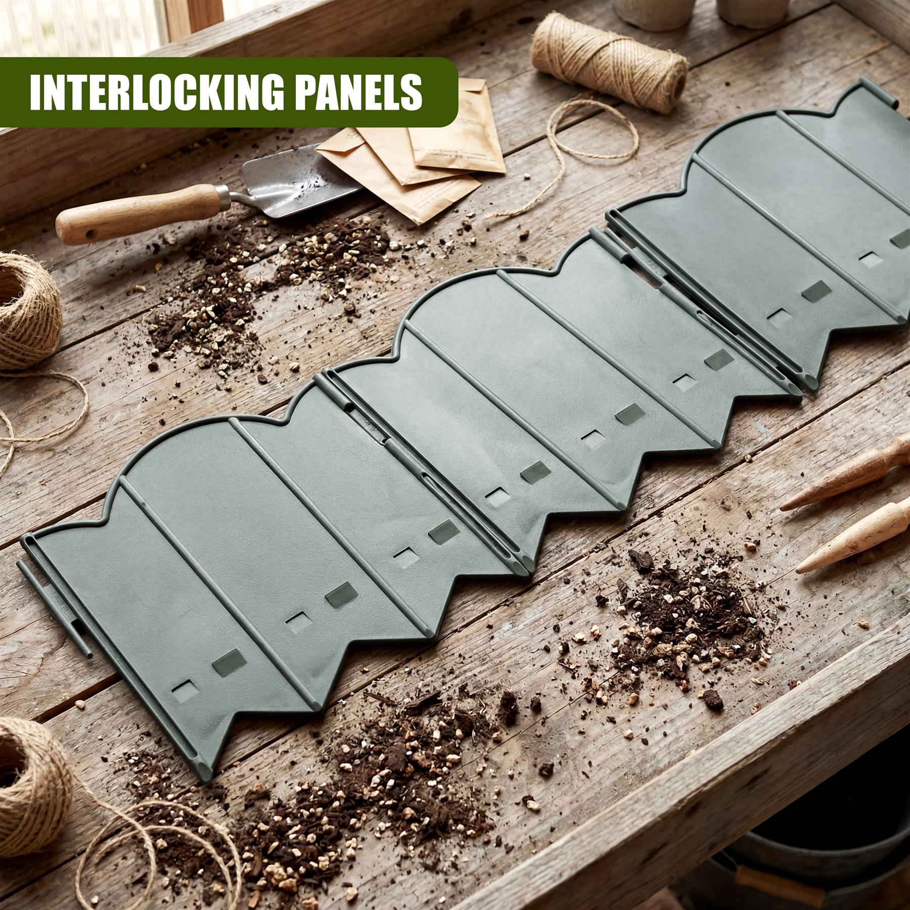 Pack of 12 Garden Edging Fence