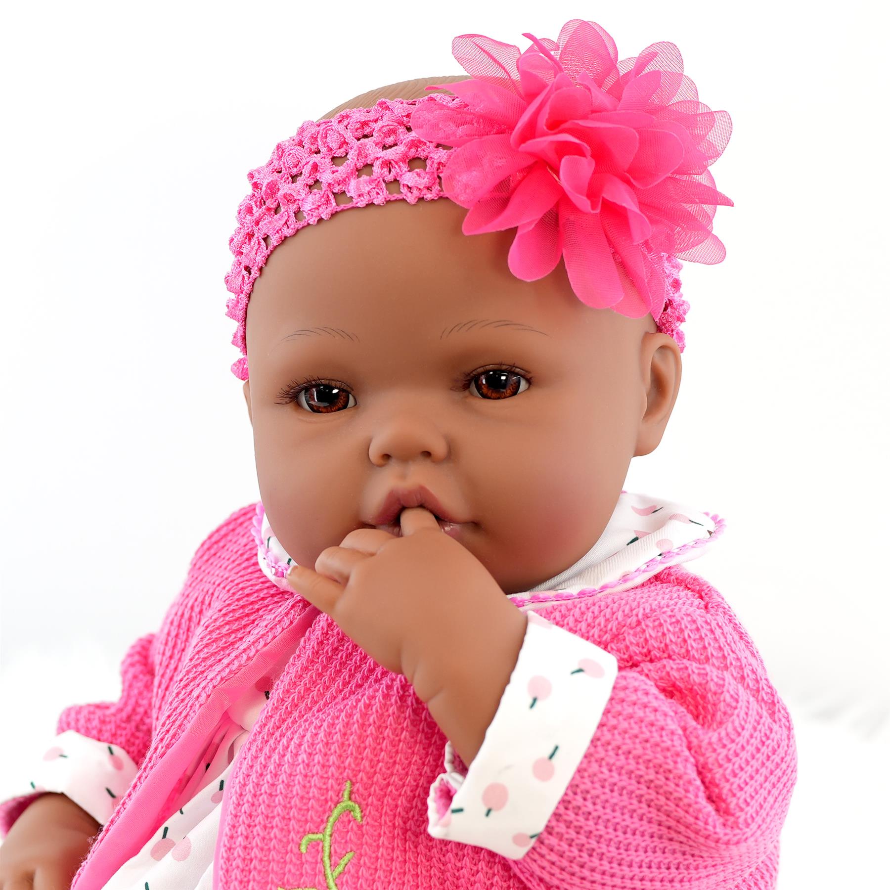 BiBi Black Doll Reborn Ethnic "Blossom" (50 cm / 20") by BiBi Doll - The Magic Toy Shop