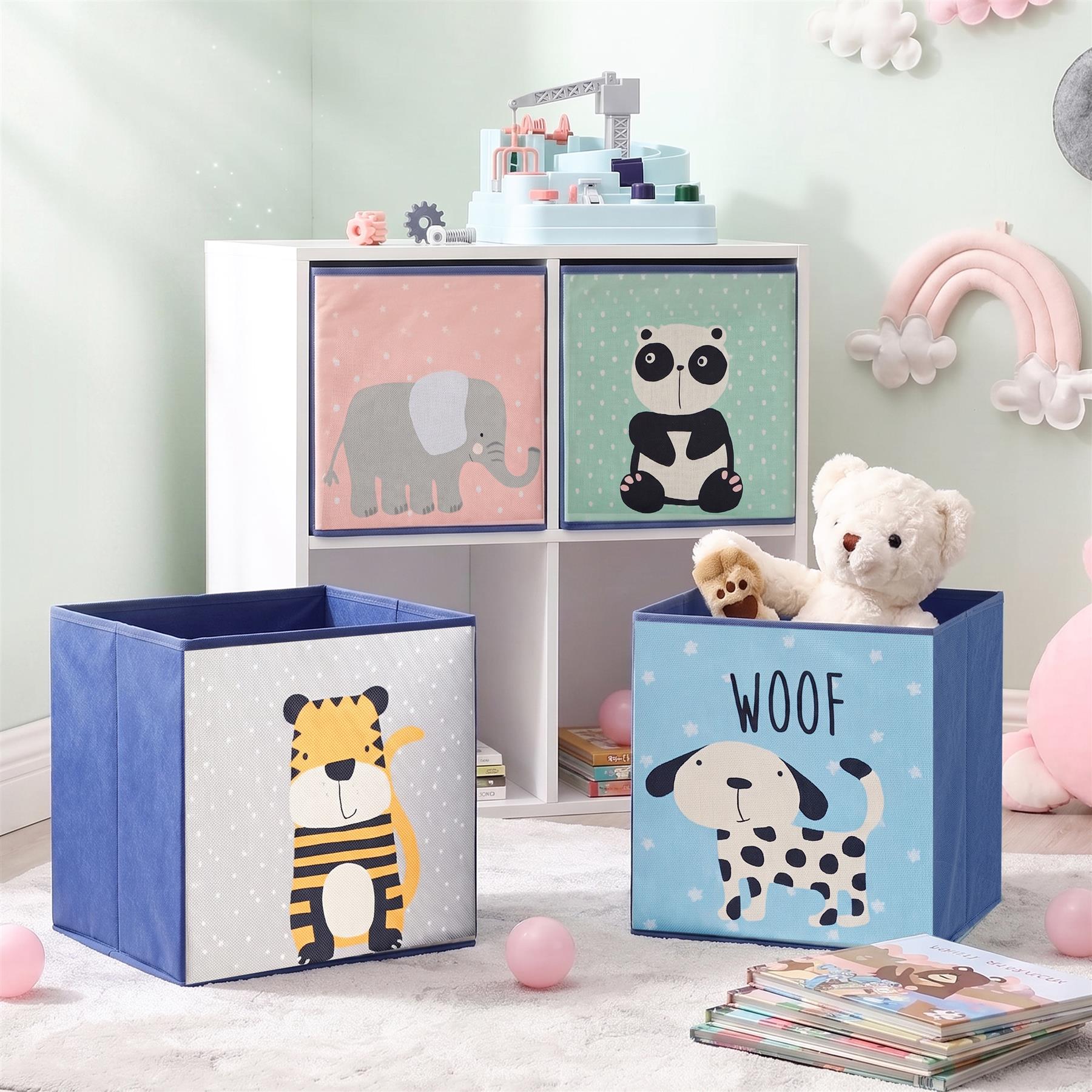 Set of 4 Kids Storage Cubes