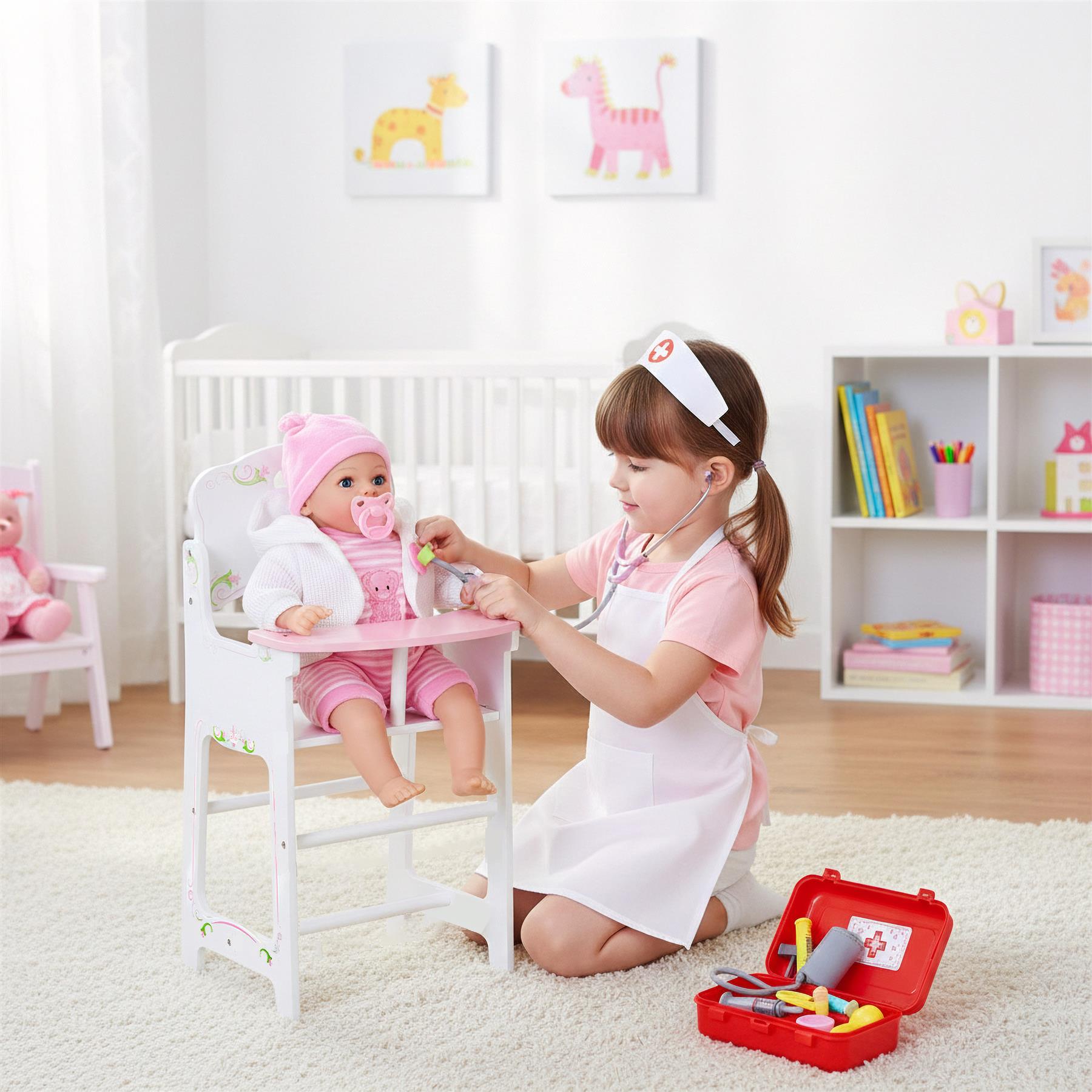 BiBi Furniture - Wooden Doll High Chair