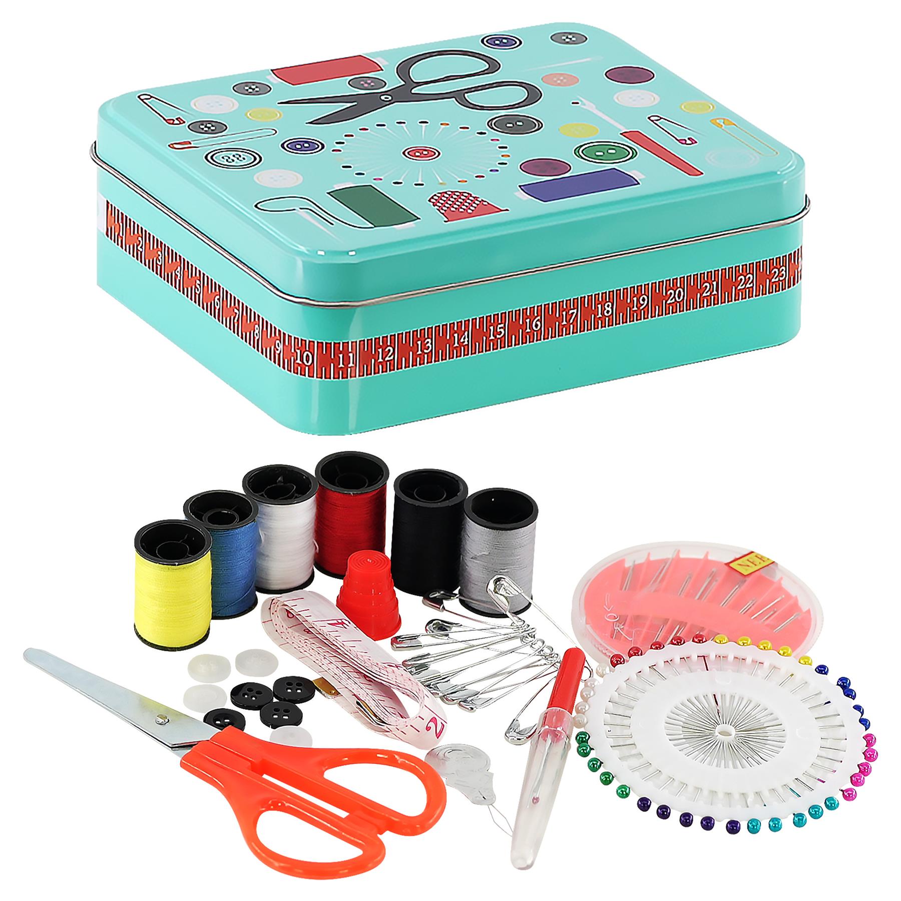 Metal Sewing Kit Box
