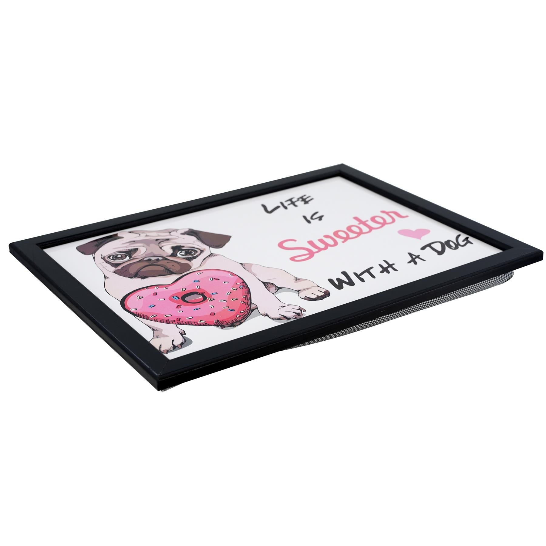 Pug Design lap Tray With Bean Bag Cushion by Geezy - The Magic Toy Shop