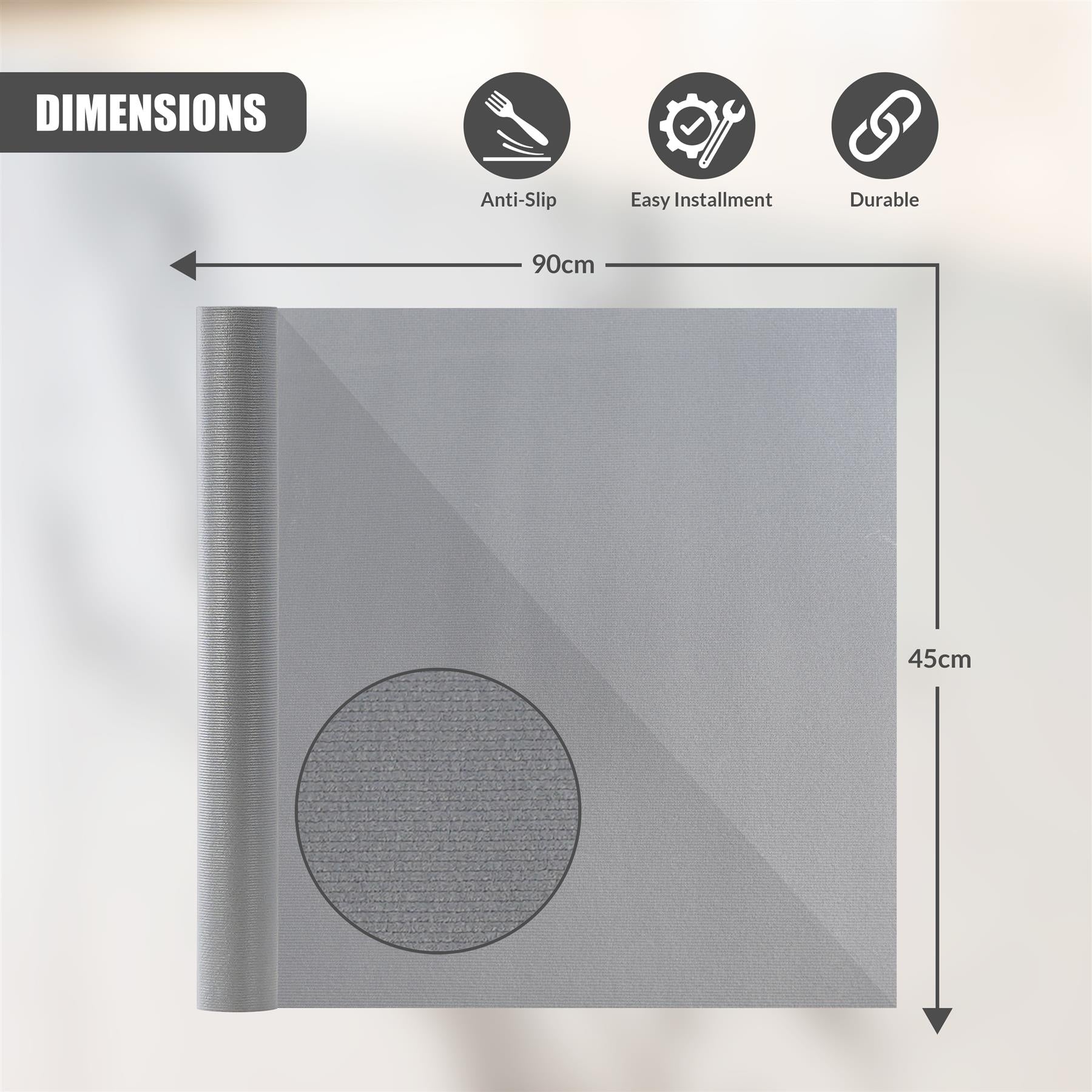 Anti-Slip Kitchen Mat 45x90cm