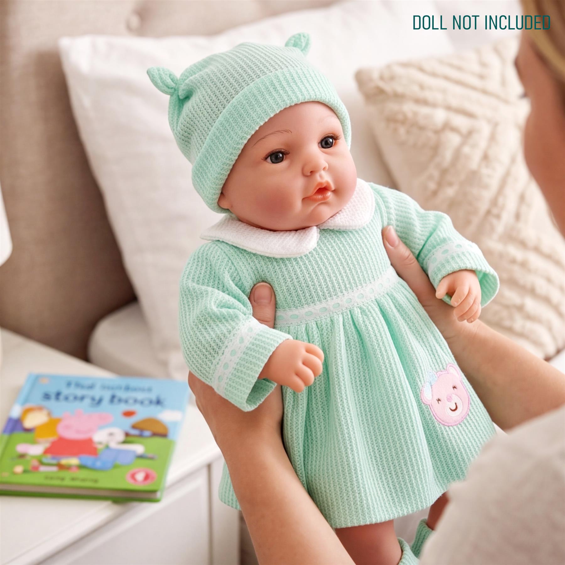 slim fit dress slacks BiBi Outfits - Reborn Doll Clothes (Mint Dress) (50 cm / 20