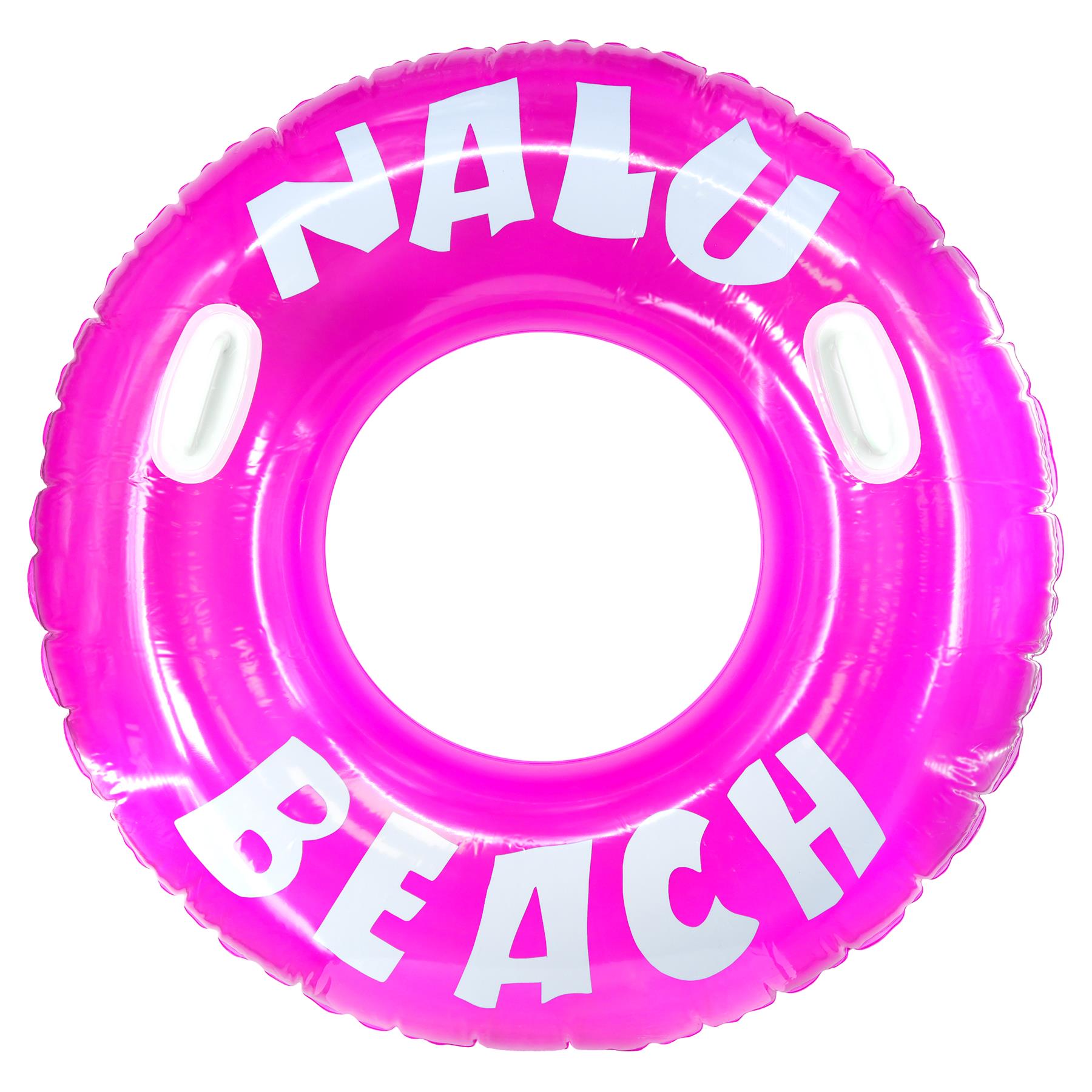Nalu Pink Turbo Tyre Ring With Handles 47" by Nalu - The Magic Toy Shop