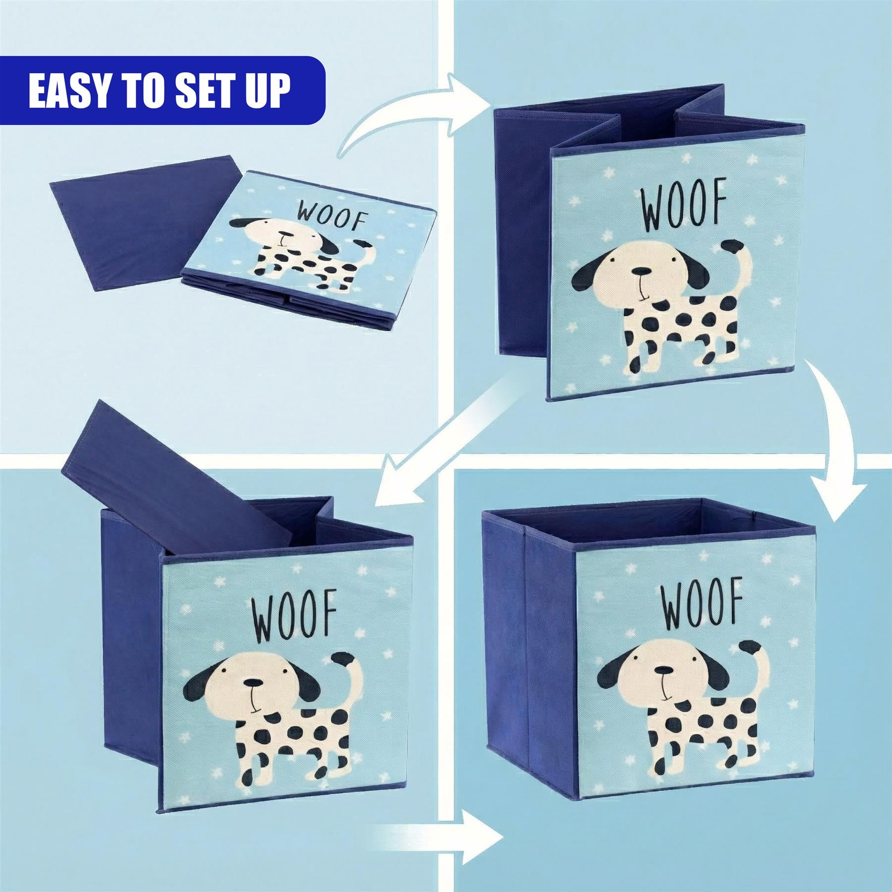 Set of 4 Kids Storage Cubes