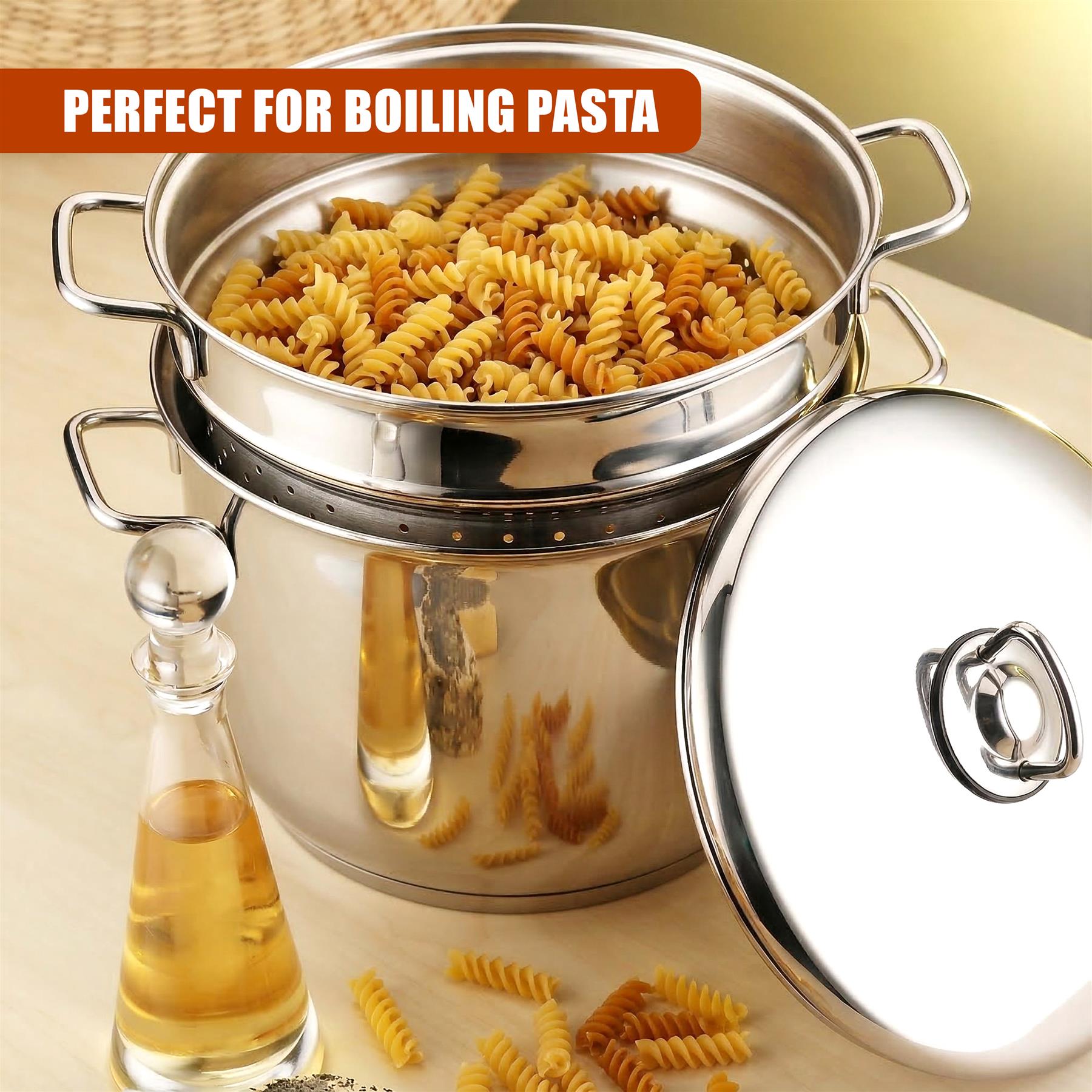 Stainless Steel Spaghetti Pasta Pot