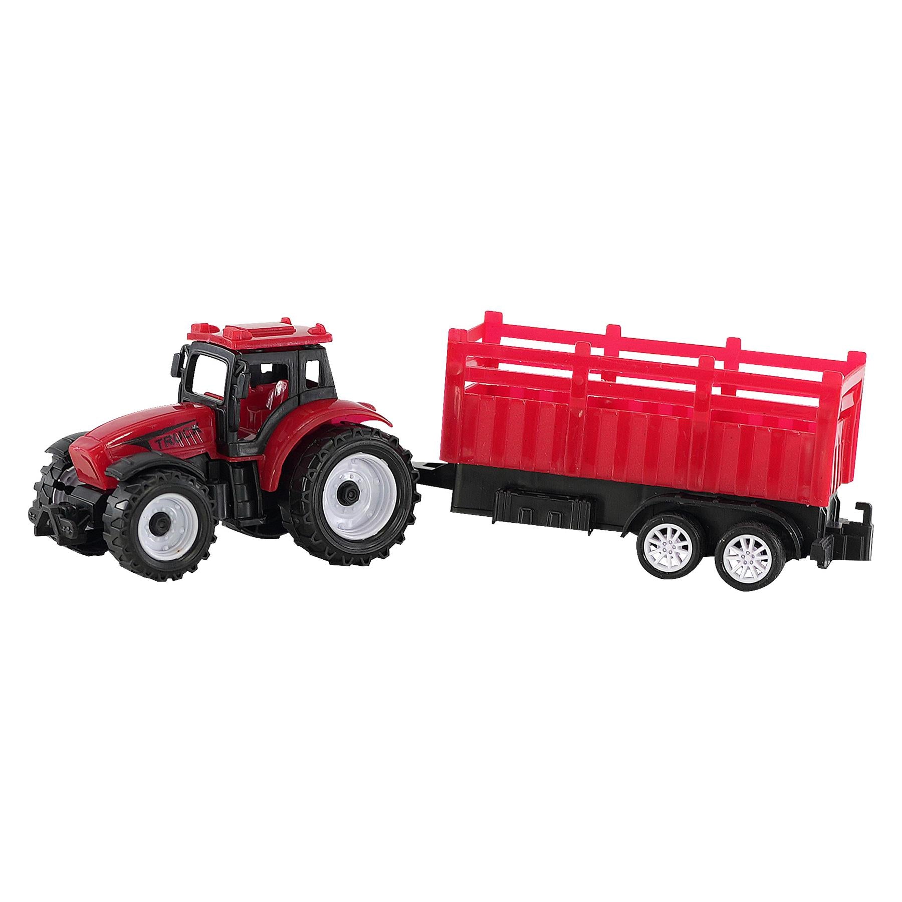 Farm Tractor and Trailer Playset by The Magic Toy Shop - The Magic Toy Shop