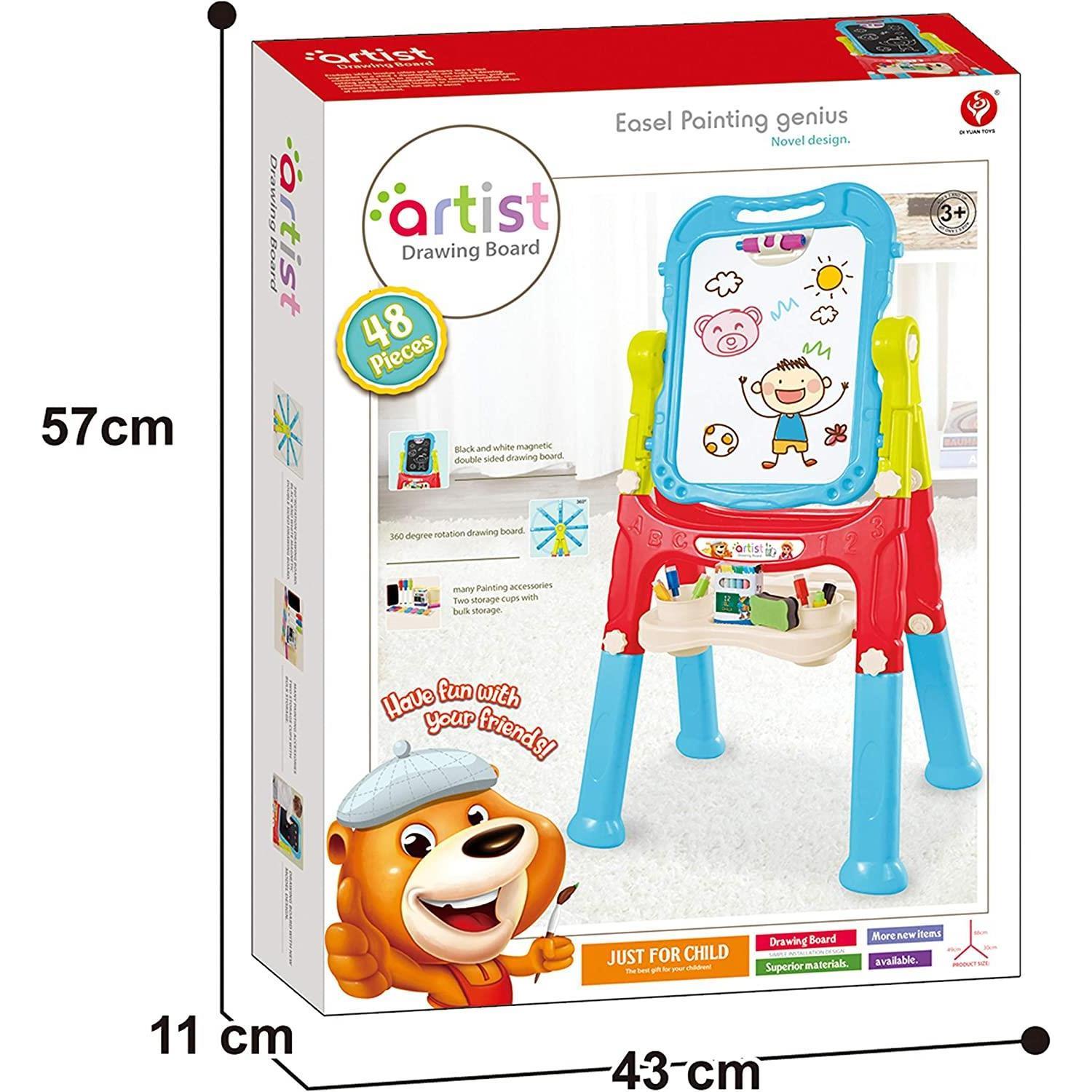 The Magic Toy Shop Blue Folding Double-Sided Magnetic Drawing Board