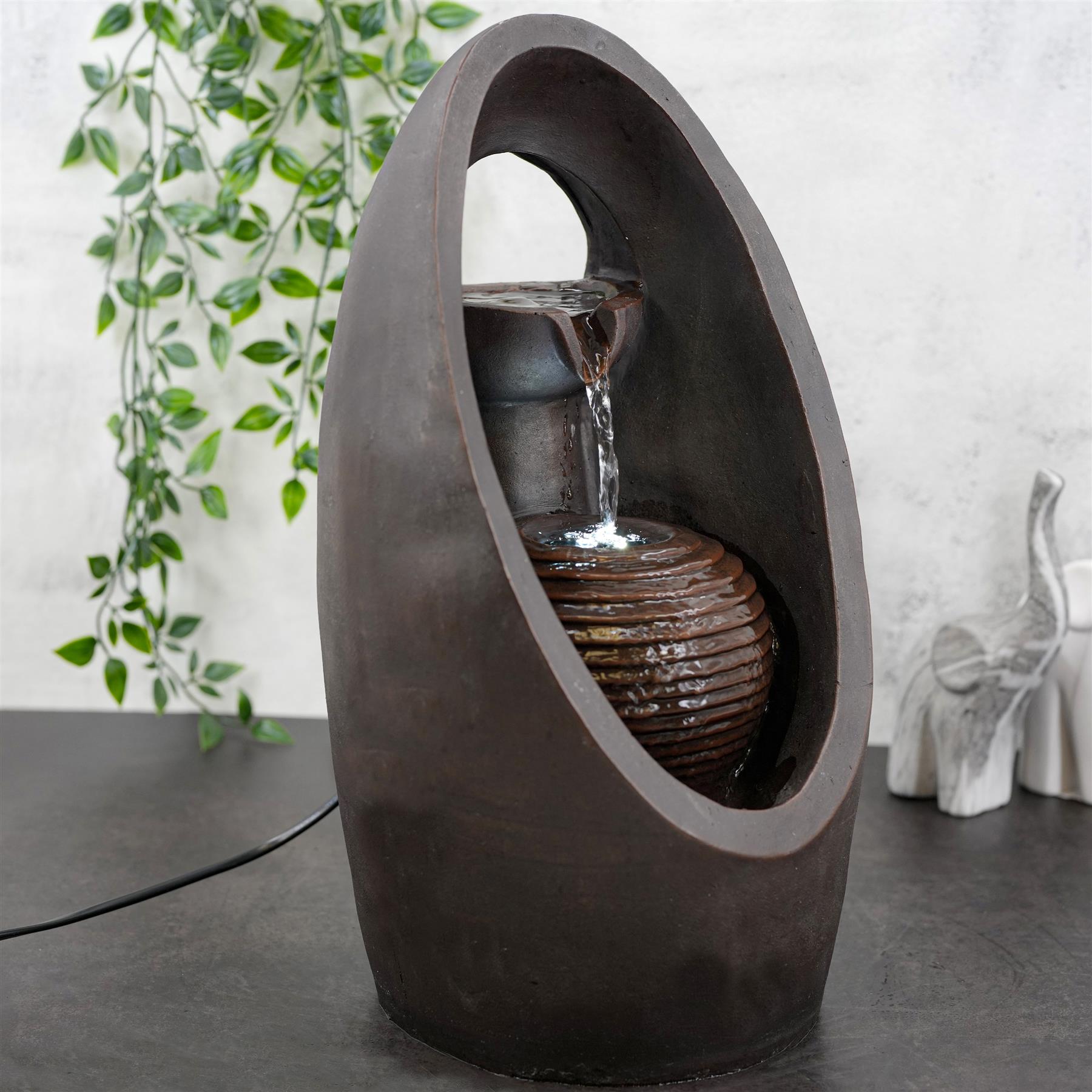 Oval Fountain LED Indoor Outdoor