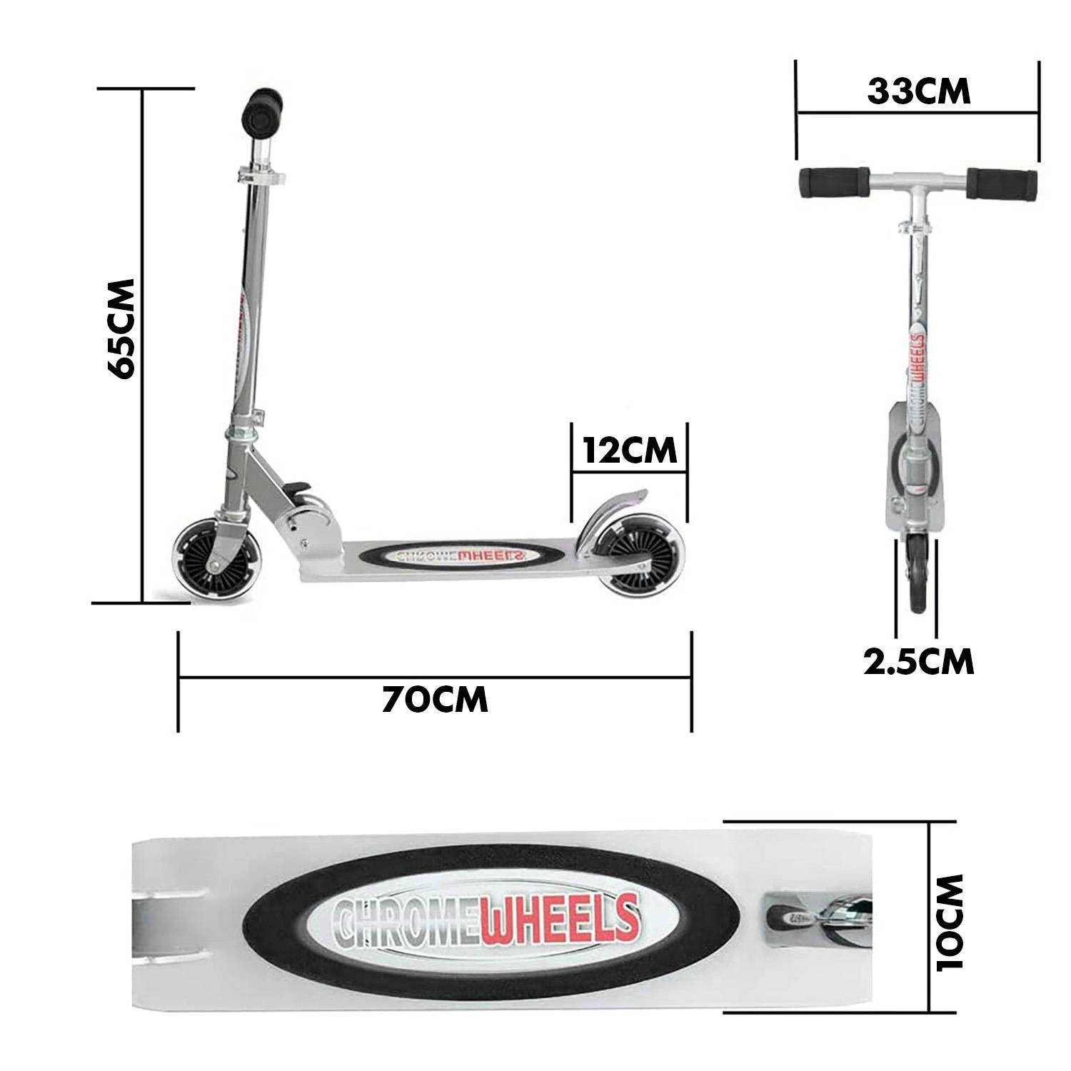 Foldable Kids Scooter Black by The Magic Toy Shop - The Magic Toy Shop