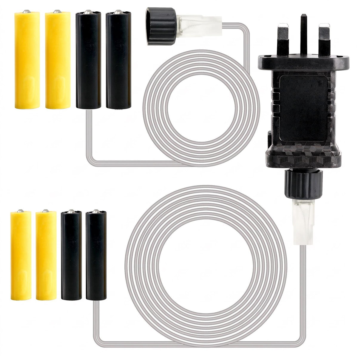 Battery to Mains Adapter for AA & AAA