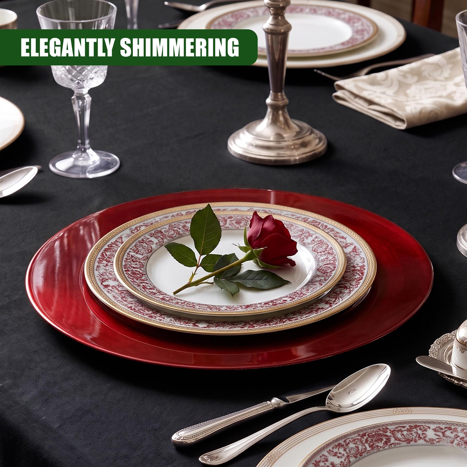Set of 4 Charger Plates