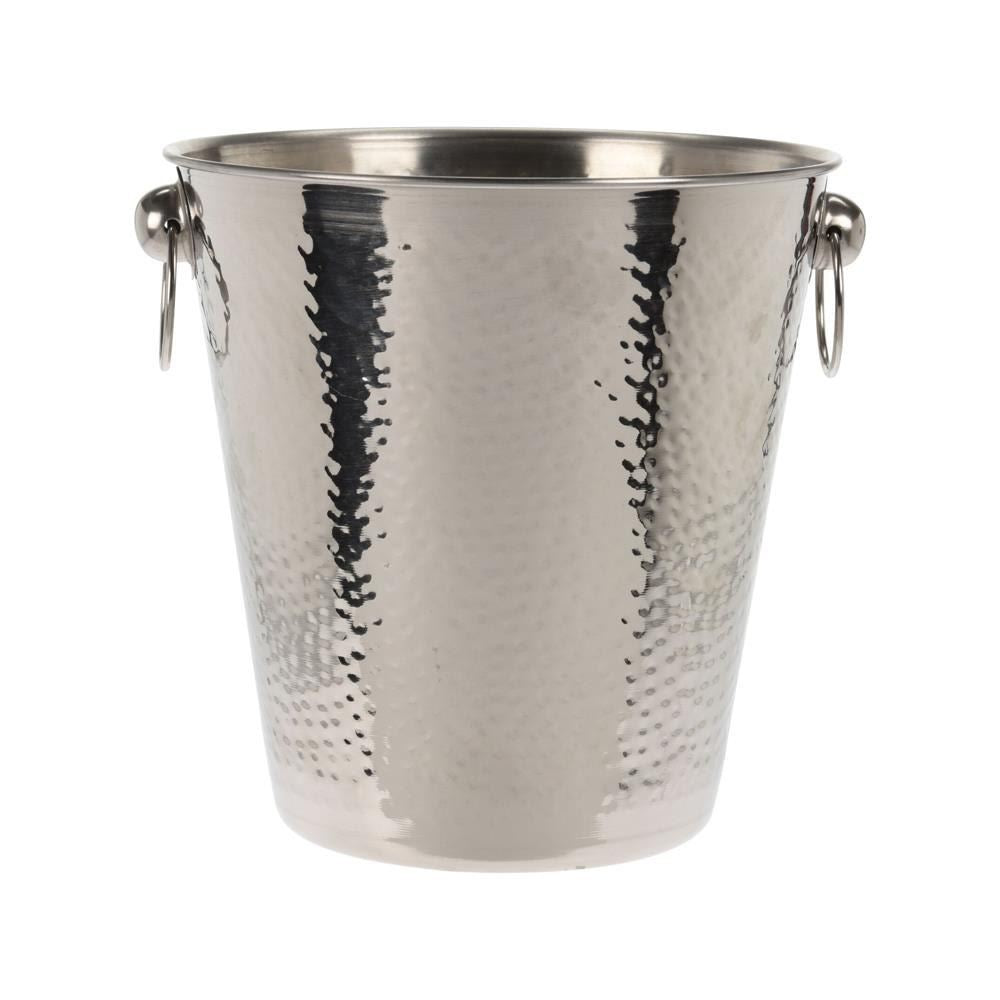 Stainless Steel Ice Bucket Hammered Champagne Drink Wine Cooler With Handles by Geezy - The Magic Toy Shop