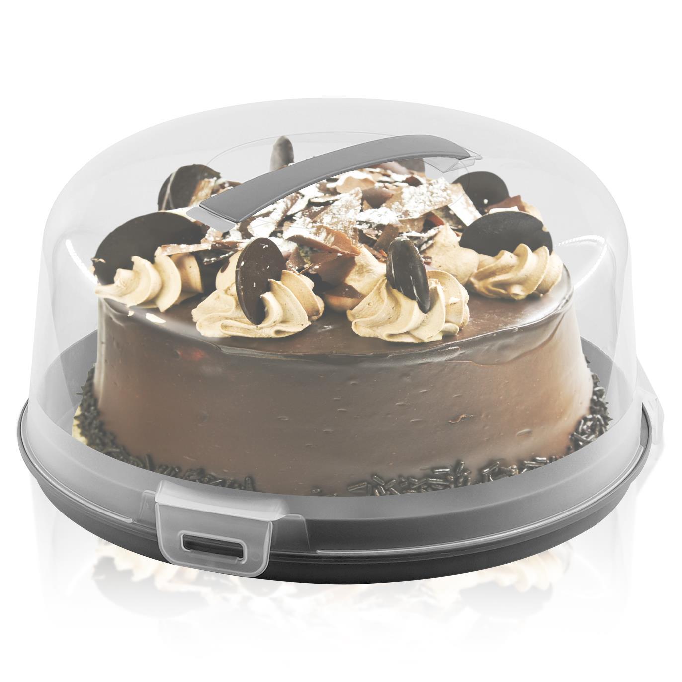 chocolate cake with Oreo toppings in dome cake cover - The Magic Toy Shop