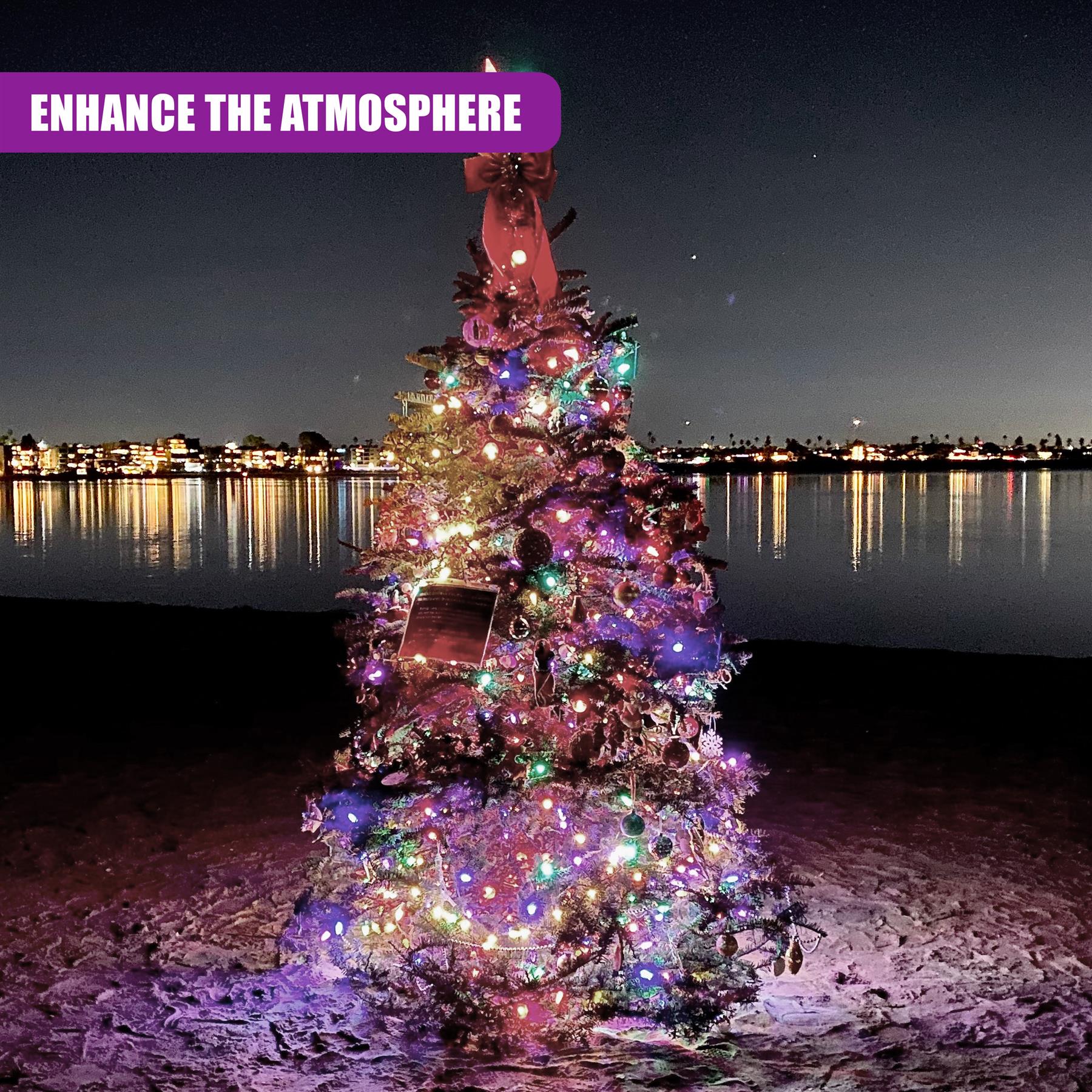 300 LED Cluster Christmas Lights - Pastel