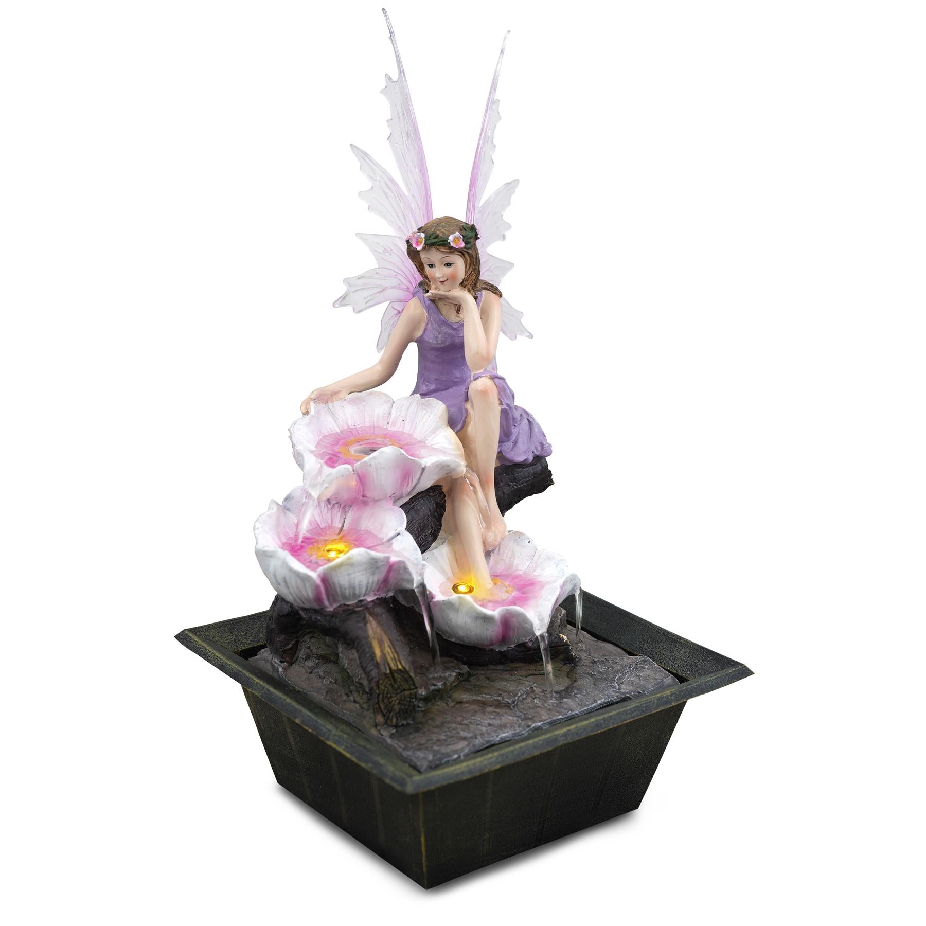 GEEZY Fairy Water Feature Indoor With LED