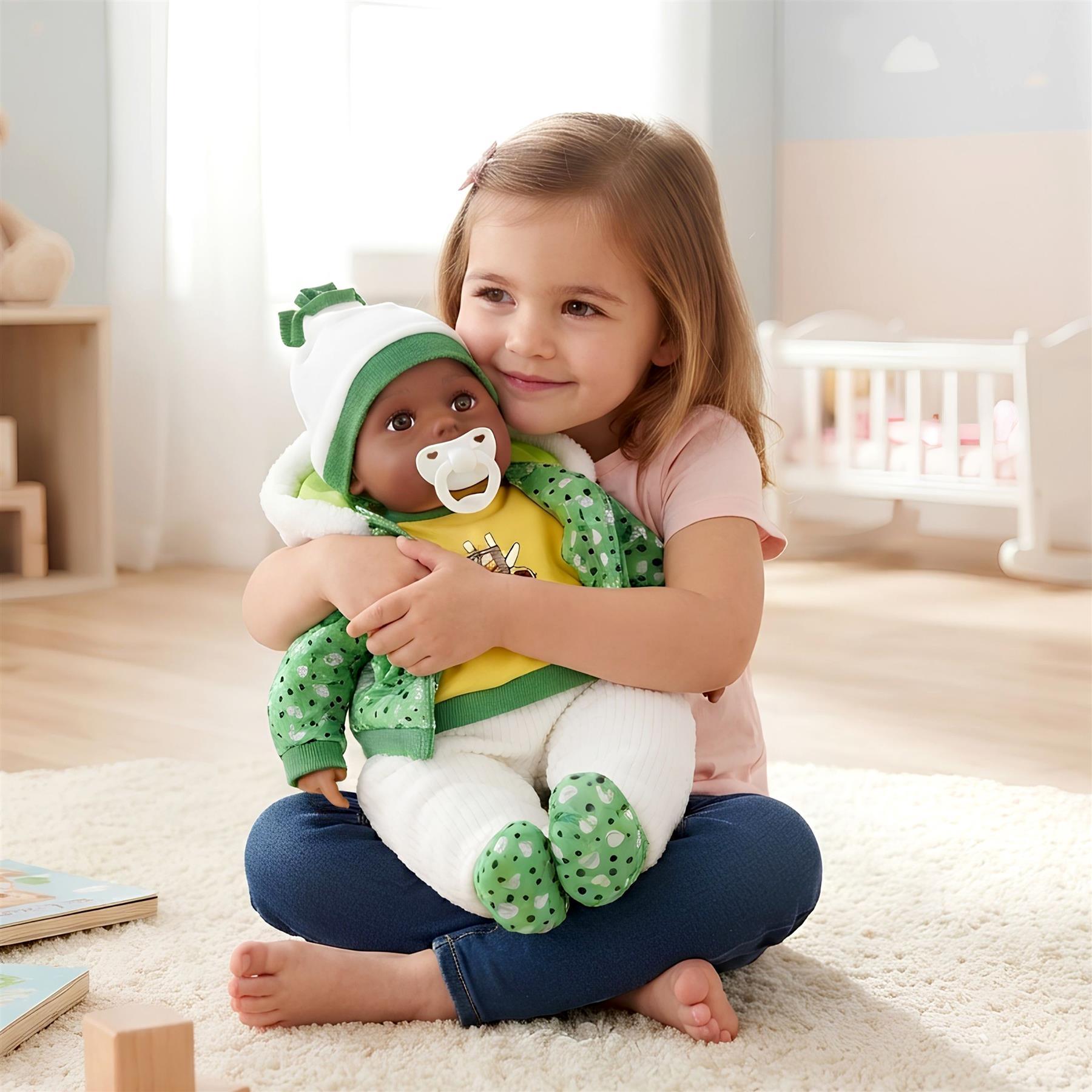BiBi Black Baby Doll "Grean Pea" (50 cm / 20")