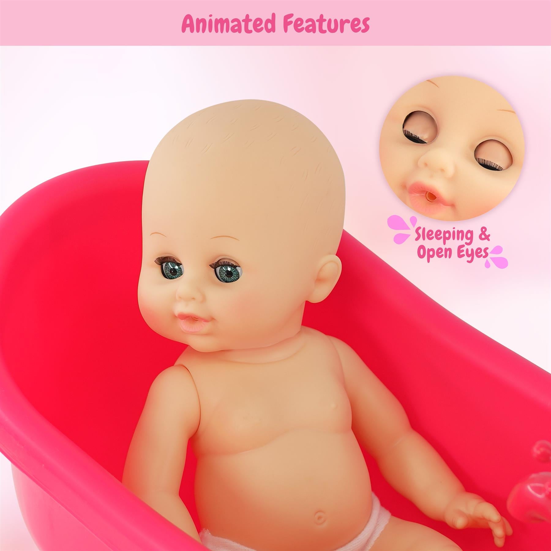 Doll and Bath set with Accessories by BiBi Doll - The Magic Toy Shop