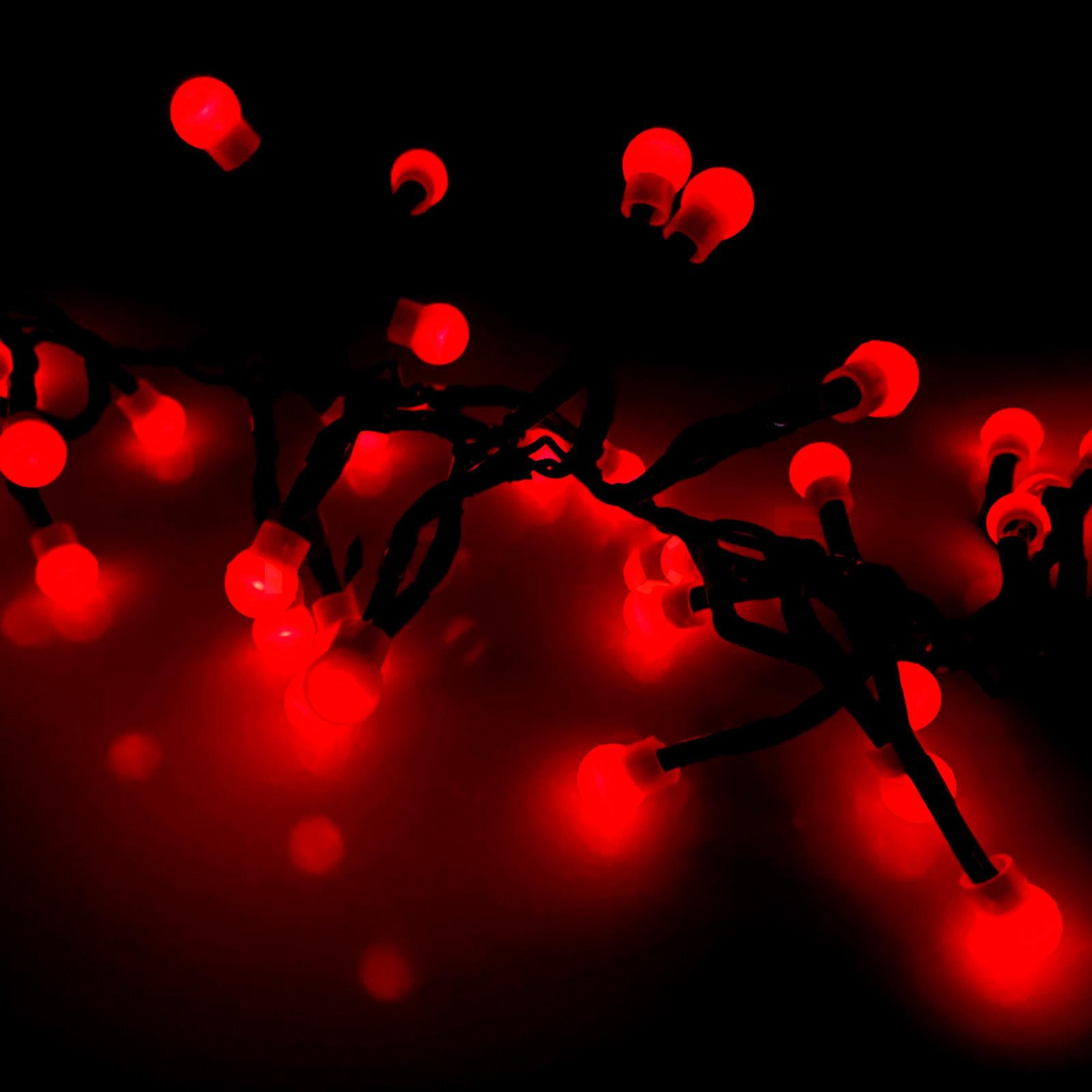 GEEZY Christmas Lights 100 Berry Christmas LED Lights Red