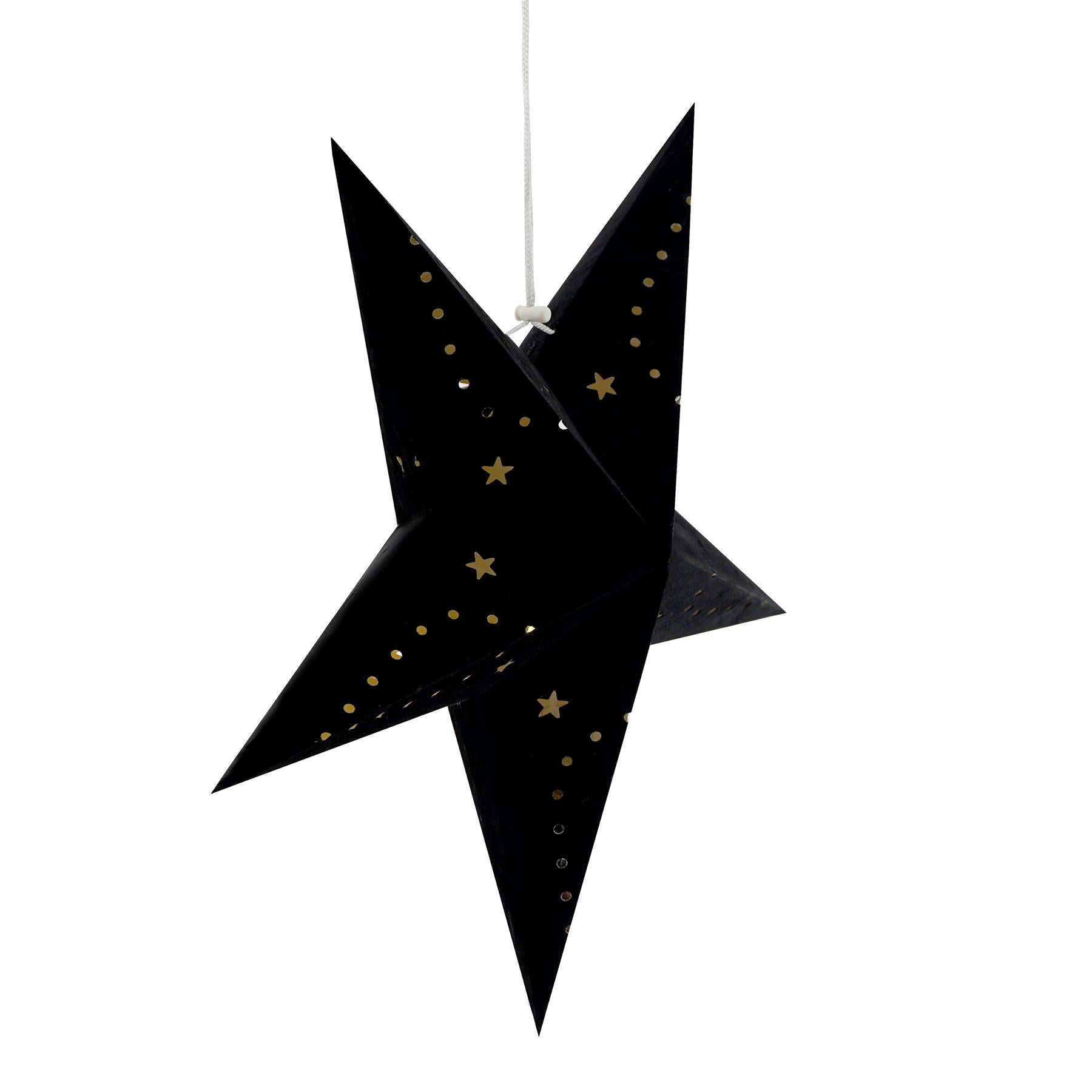 Geezy Decorative Star 45 cm Black Velvet Star