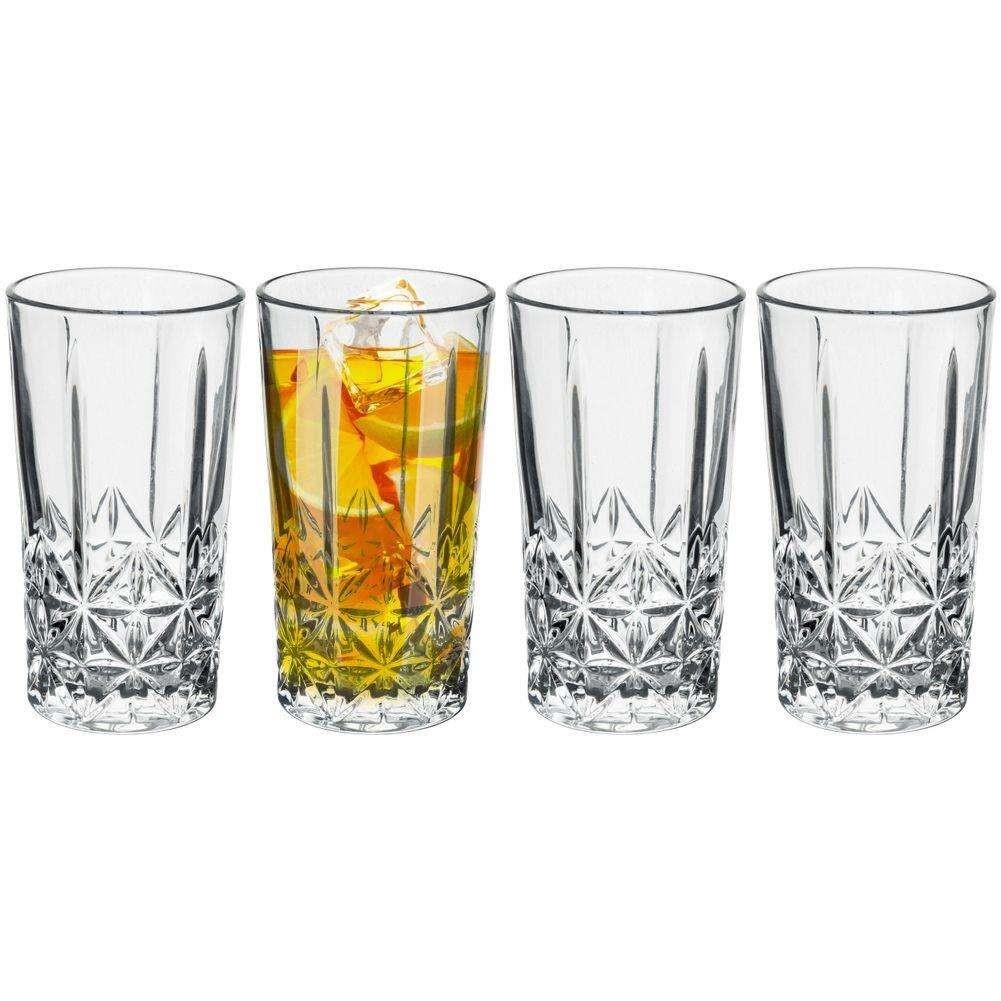 GEEZY Drinking Glass Set of 4 260ML Whisky Drinking  Glasses