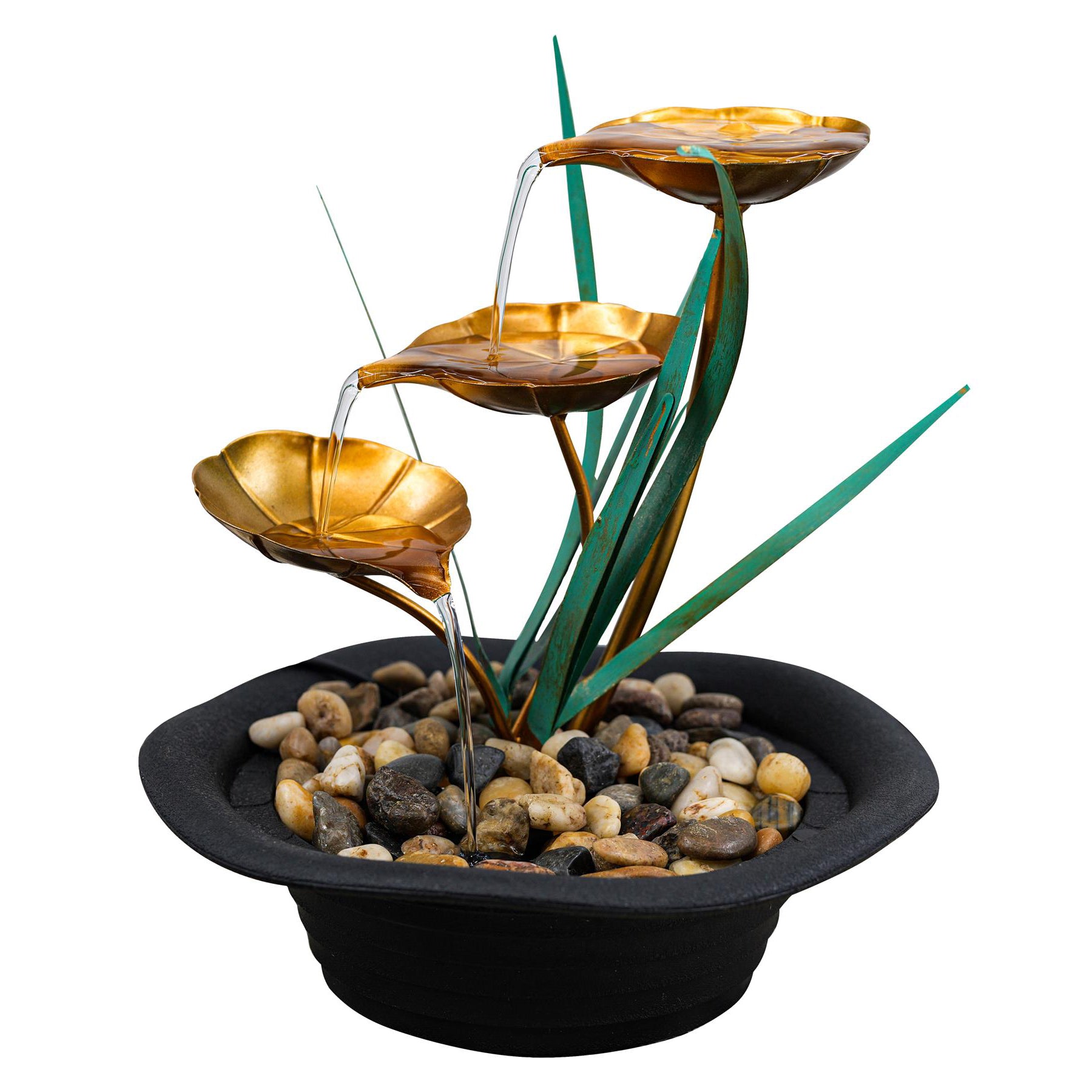 GEEZY Water Feature Lotus Water Feature Led Lights