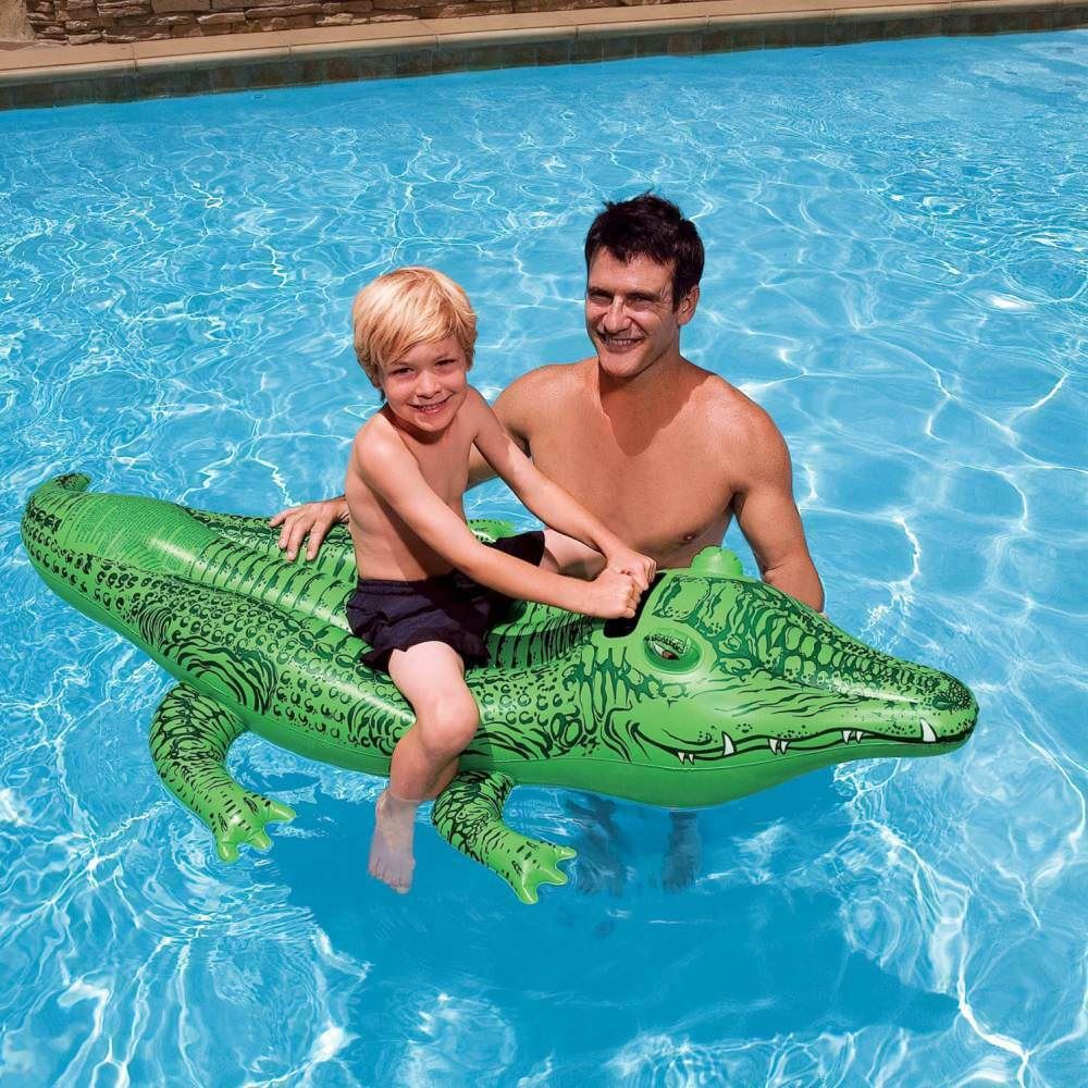 Intex Inflatable Floating Crocodile Inflatable Ride On Crocodile
