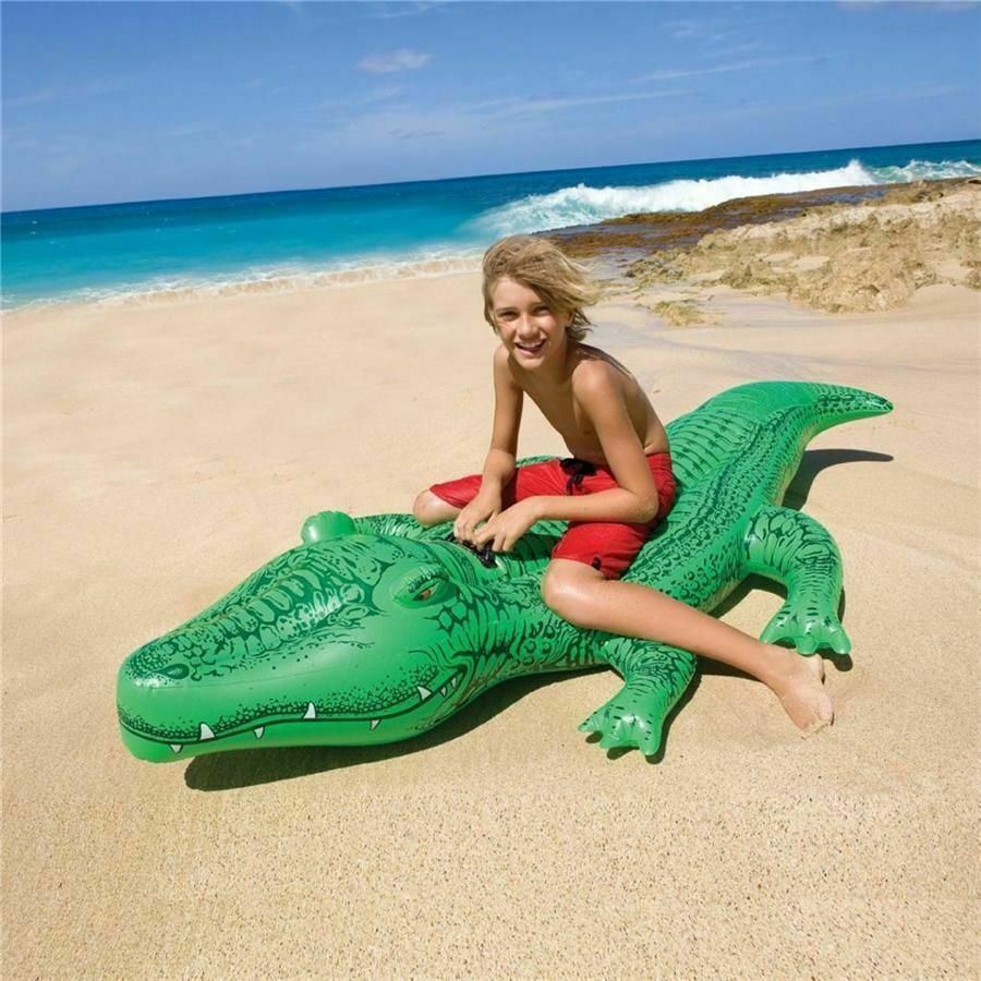 Intex Inflatable Floating Crocodile Inflatable Ride On Crocodile