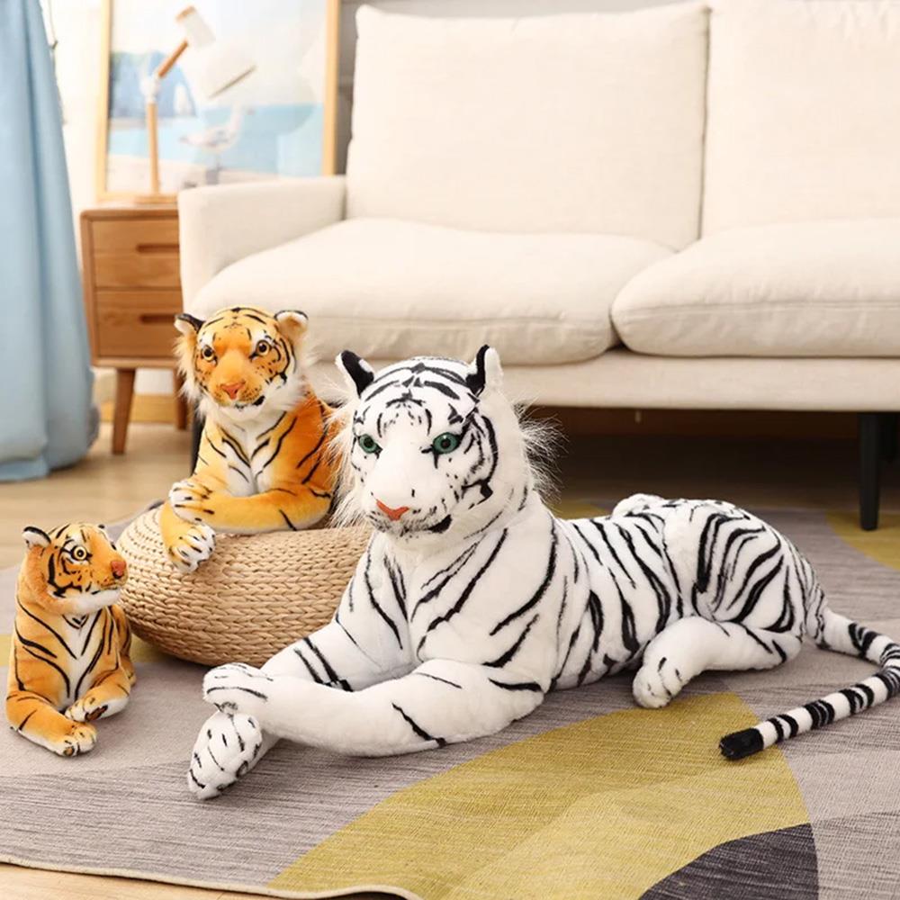 MTS Toys and Games Medium White Tiger Soft Plush Toy