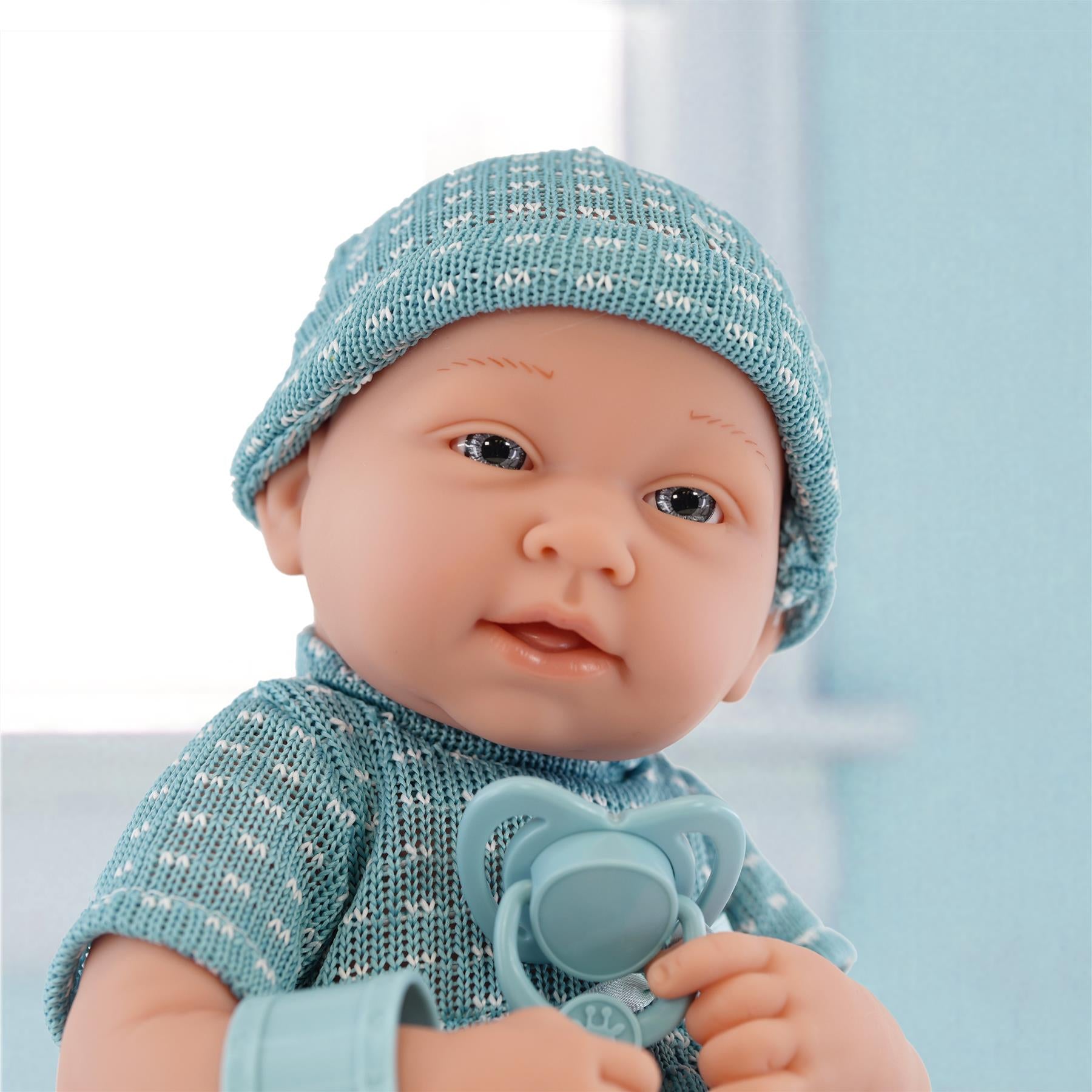 The Magic Toy Shop Baby Doll with Accessories 14" Newborn Baby Boy Doll