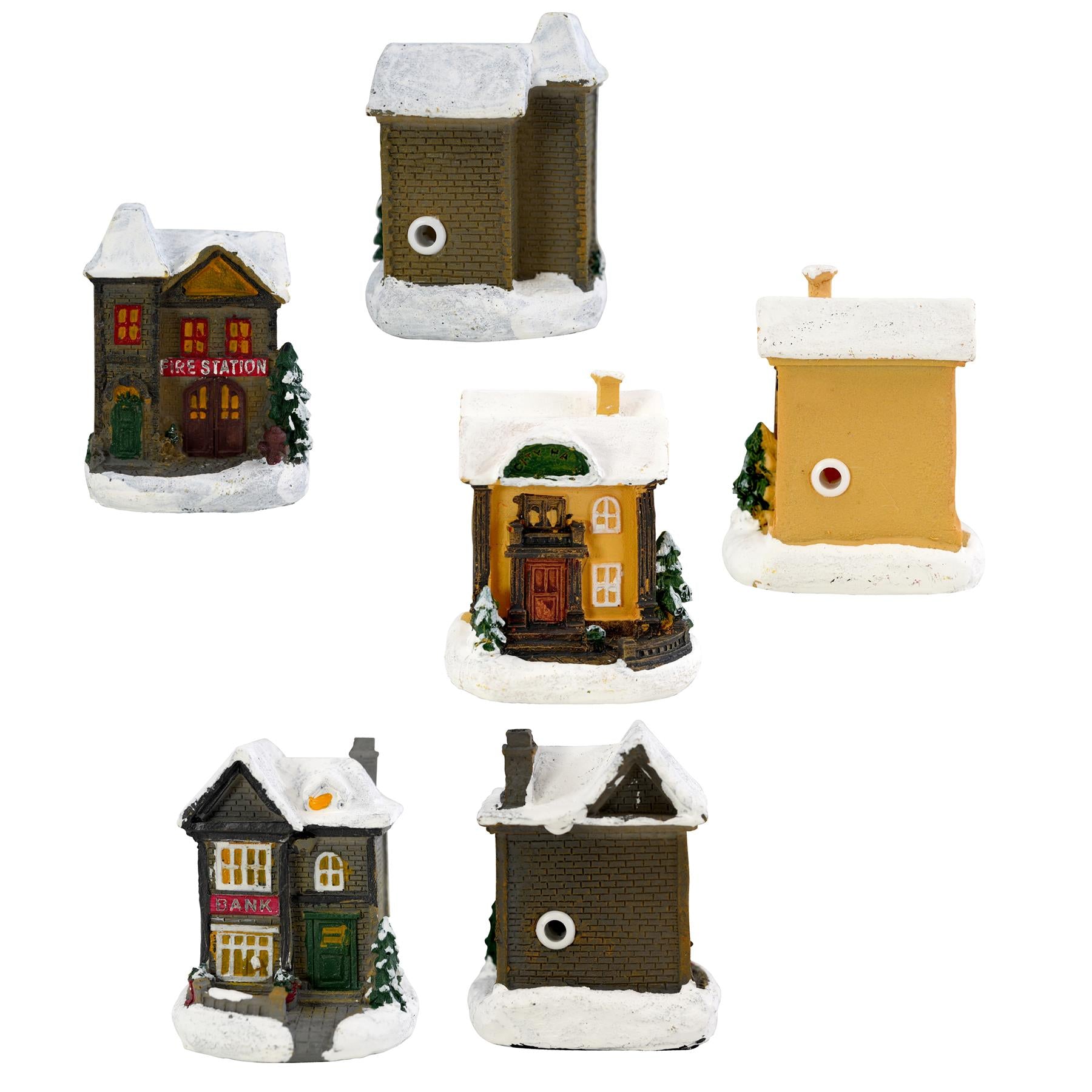 The Magic Toy Shop Christmas Decoration 10pc Christmas Village Set