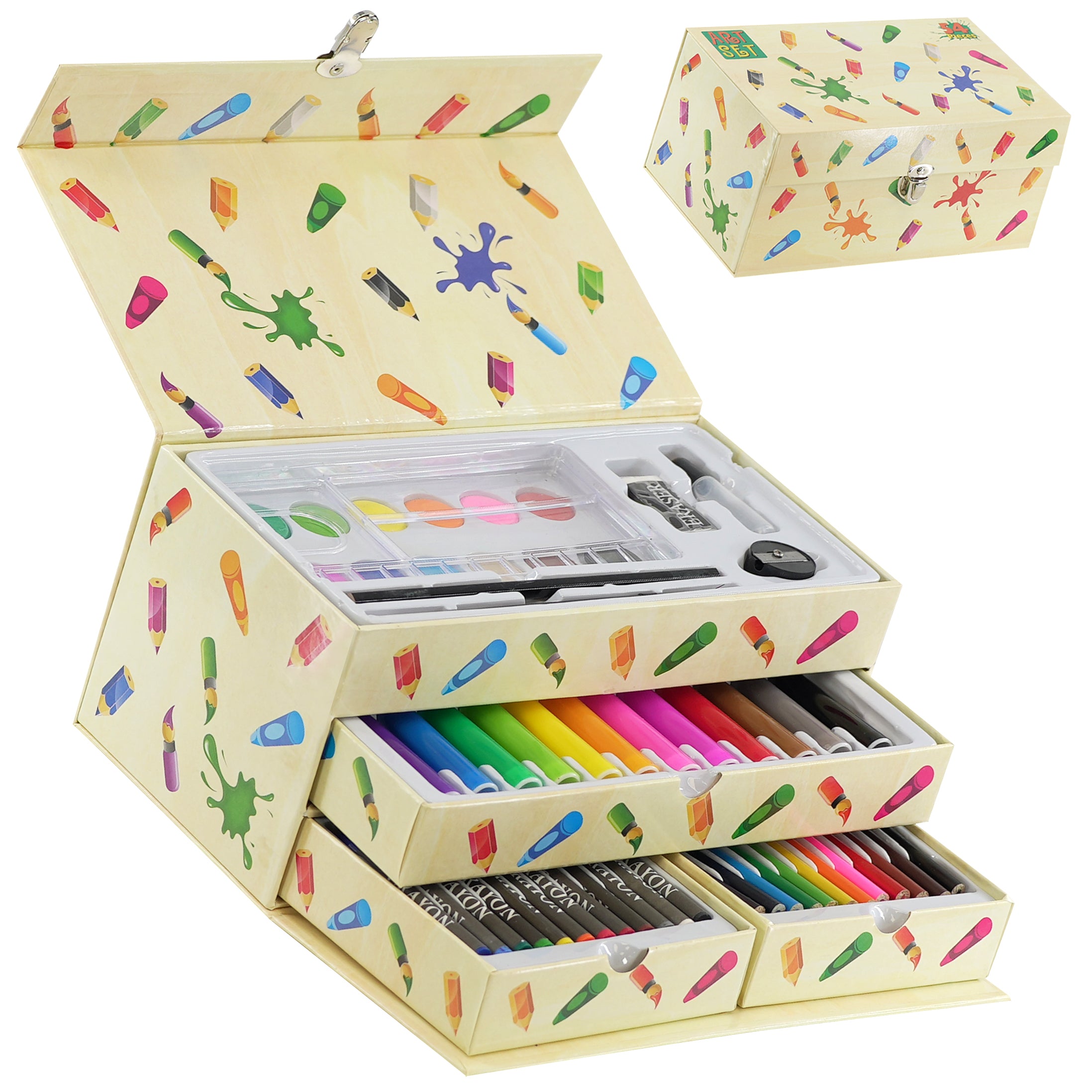 The Magic Toy Shop Drawing 54 Pieces Craft Art Set in A Box
